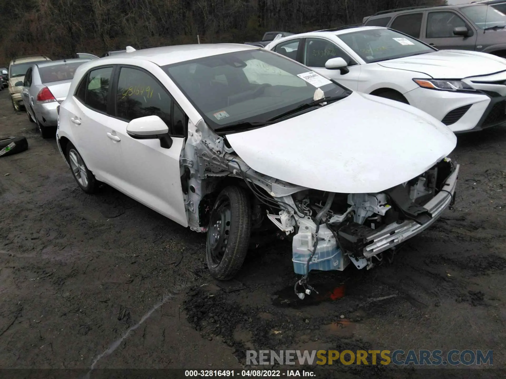 1 fotografías del automóvil dañado JTNK4RBE7K3007969 TOYOTA COROLLA HATCHBACK 2019
