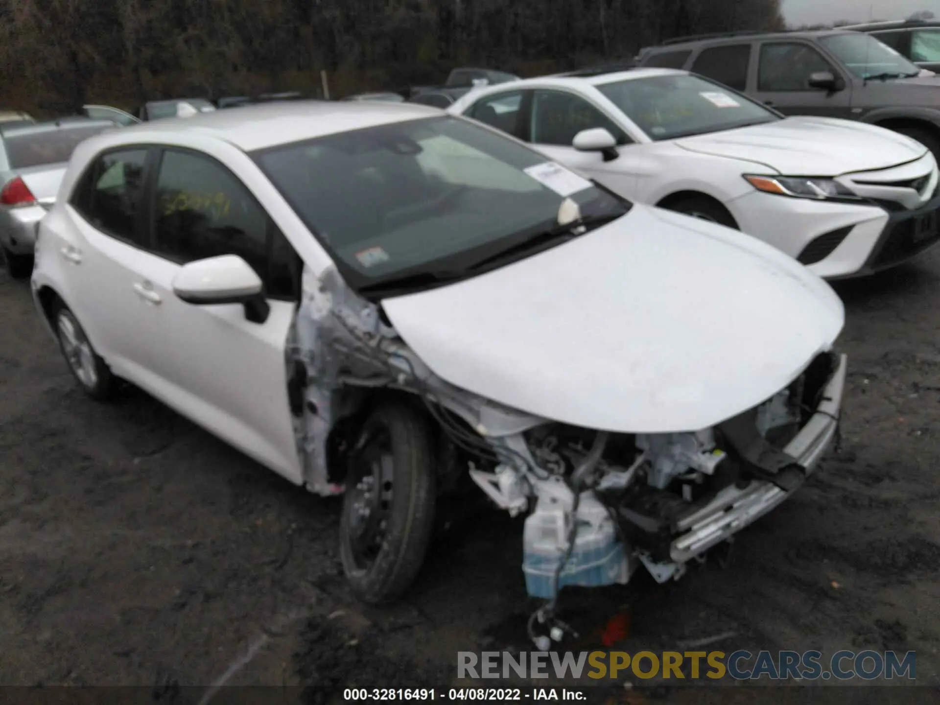 6 fotografías del automóvil dañado JTNK4RBE7K3007969 TOYOTA COROLLA HATCHBACK 2019