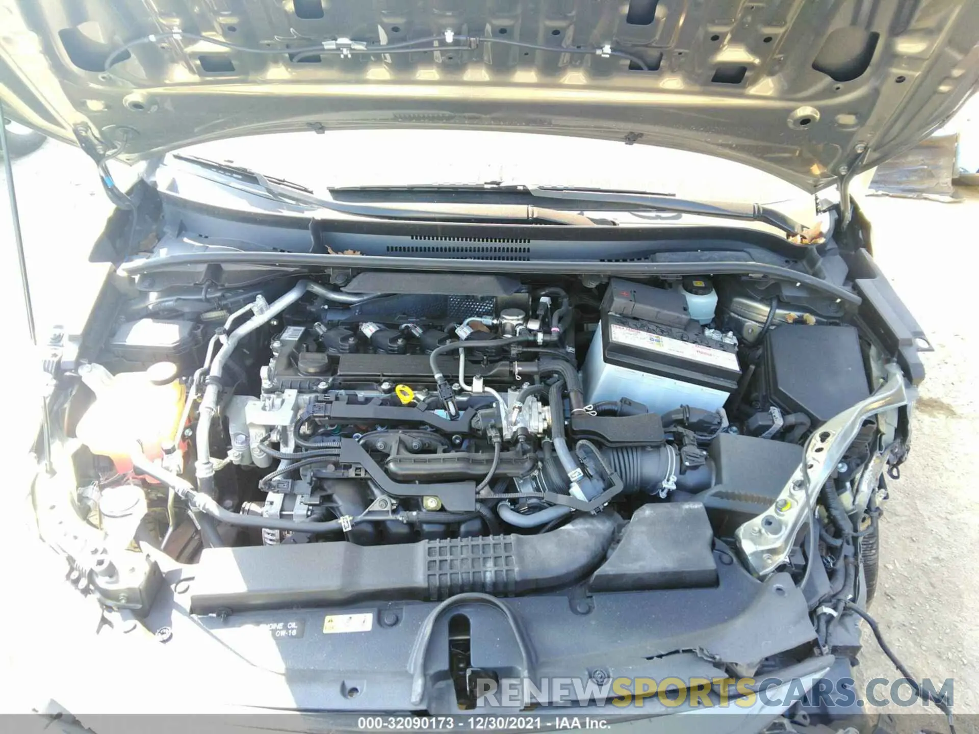 10 fotografías del automóvil dañado JTNK4RBE7K3012010 TOYOTA COROLLA HATCHBACK 2019