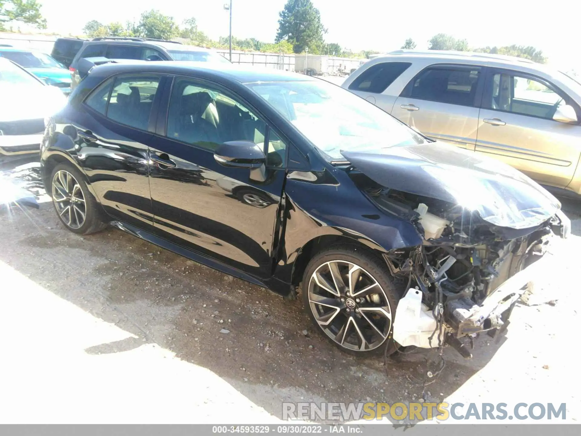 1 fotografías del automóvil dañado JTNK4RBE7K3052944 TOYOTA COROLLA HATCHBACK 2019