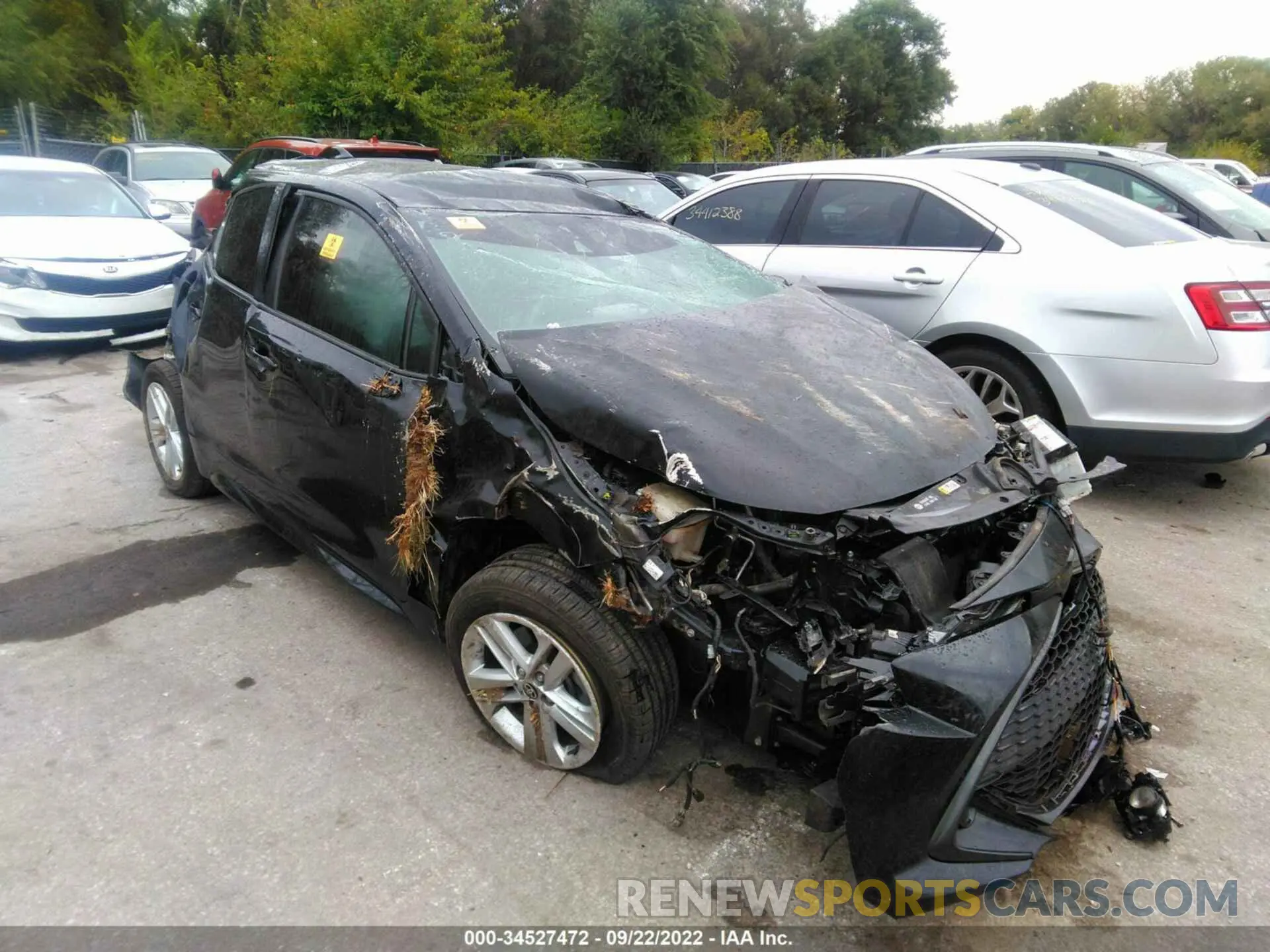 1 fotografías del automóvil dañado JTNK4RBE8K3002571 TOYOTA COROLLA HATCHBACK 2019