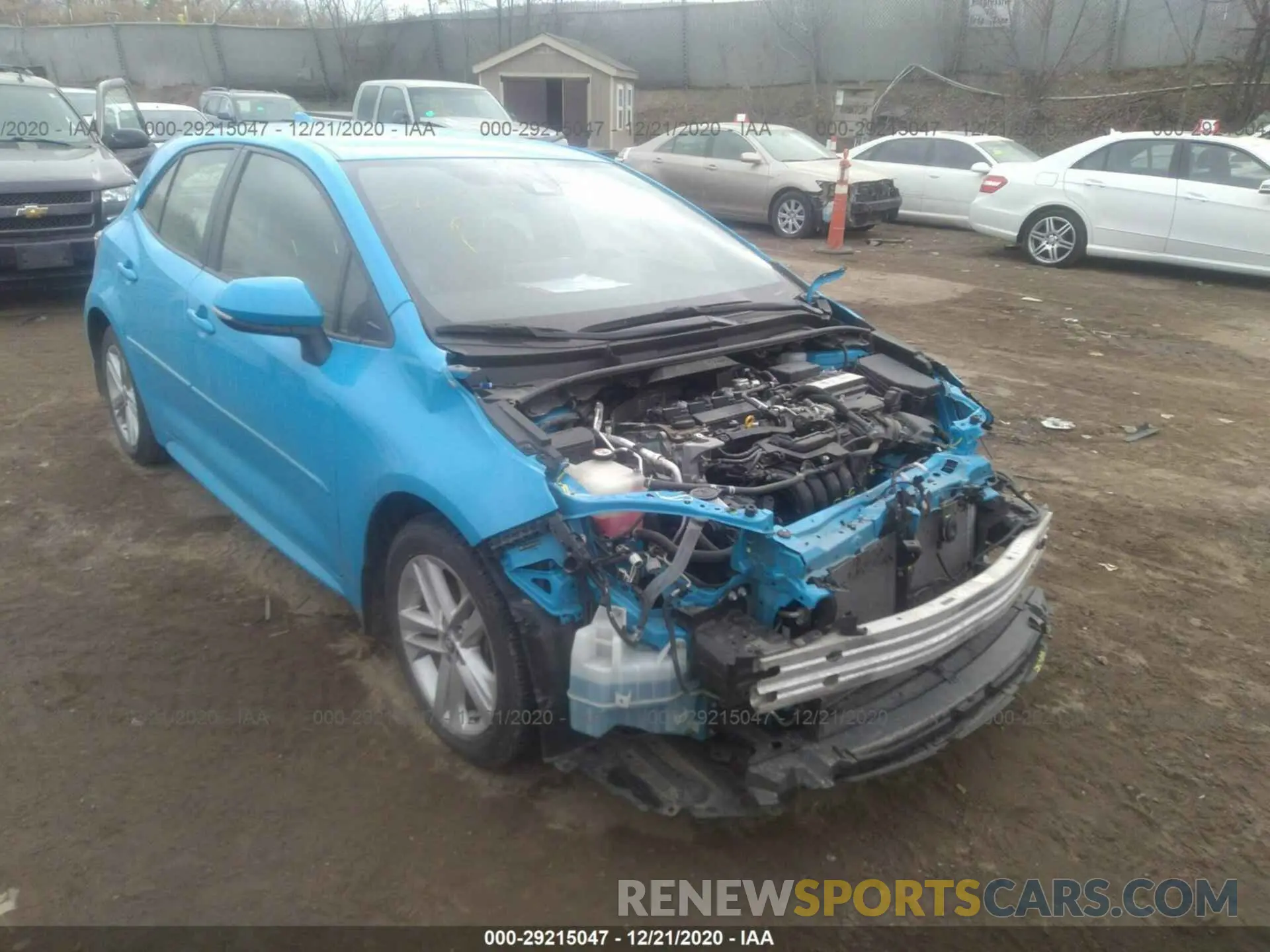 1 fotografías del automóvil dañado JTNK4RBE8K3005342 TOYOTA COROLLA HATCHBACK 2019