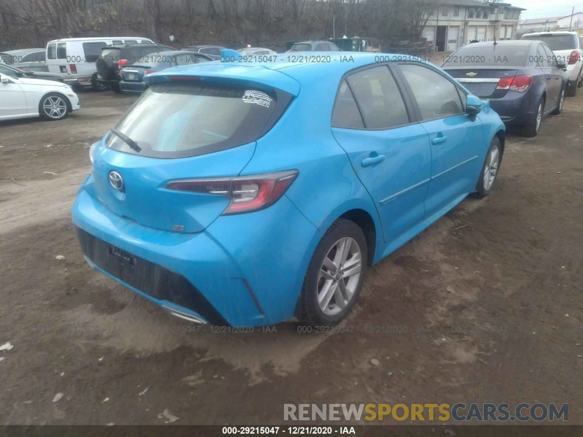 4 fotografías del automóvil dañado JTNK4RBE8K3005342 TOYOTA COROLLA HATCHBACK 2019