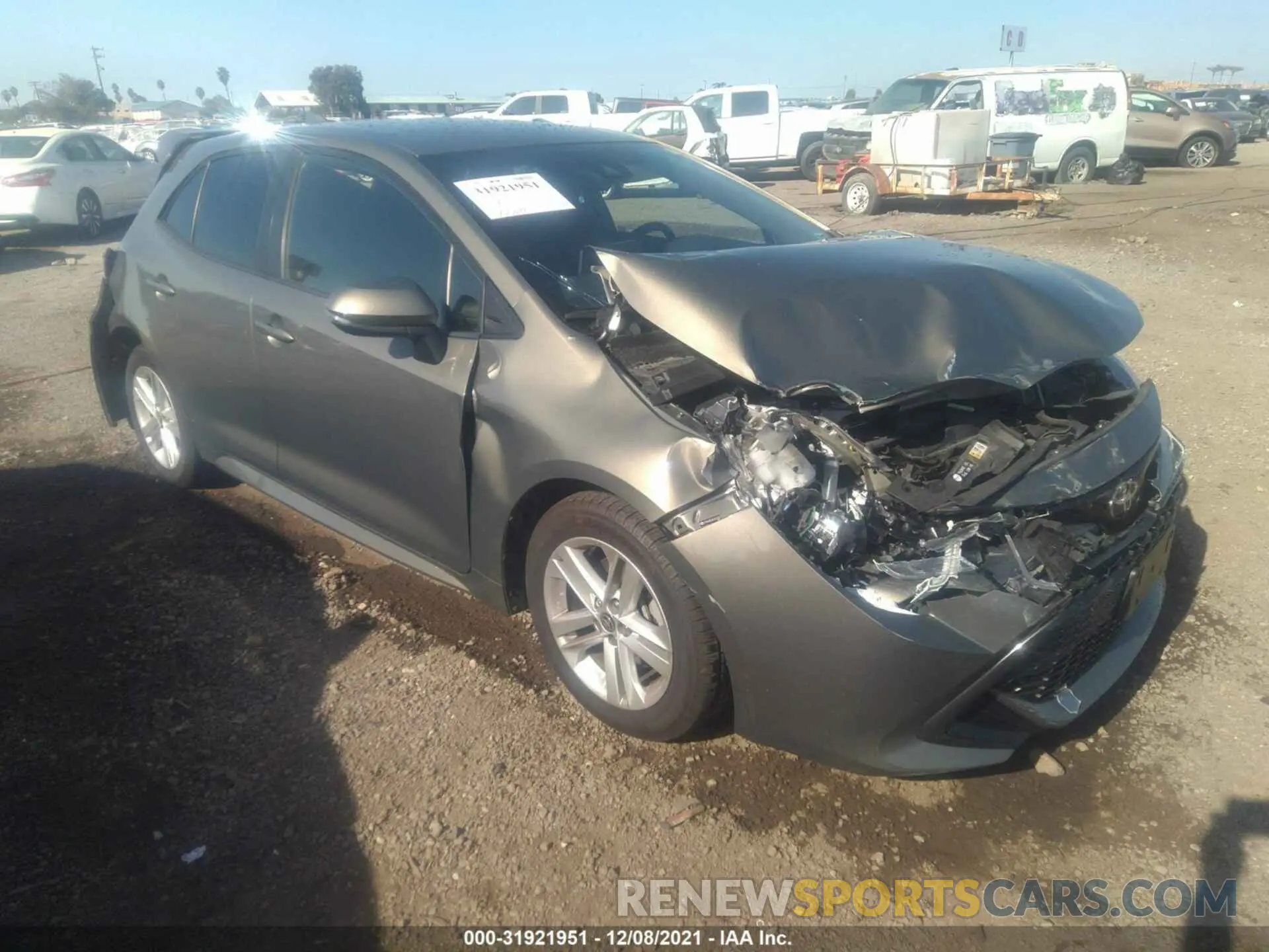 1 fotografías del automóvil dañado JTNK4RBE8K3029222 TOYOTA COROLLA HATCHBACK 2019