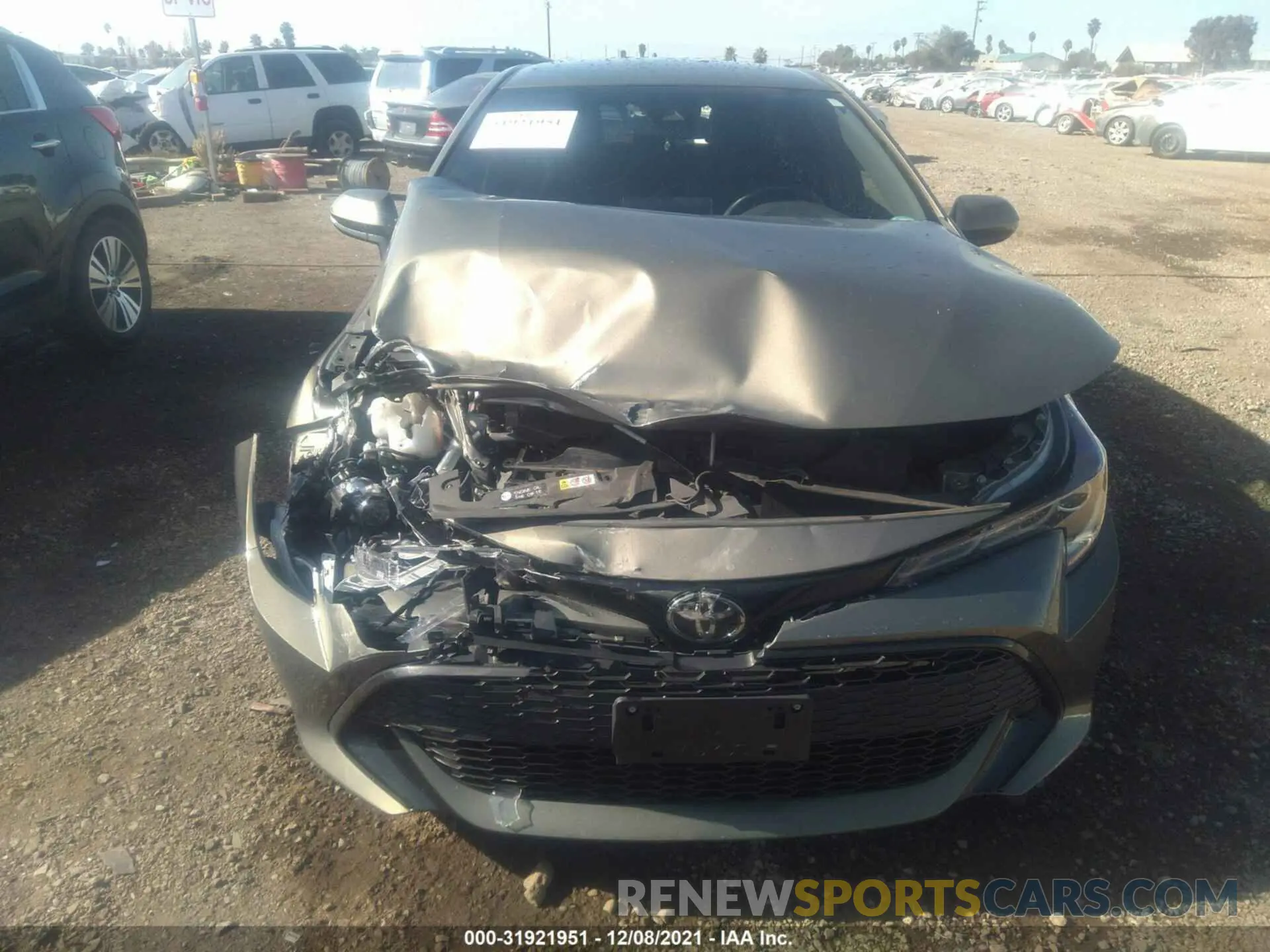 6 fotografías del automóvil dañado JTNK4RBE8K3029222 TOYOTA COROLLA HATCHBACK 2019