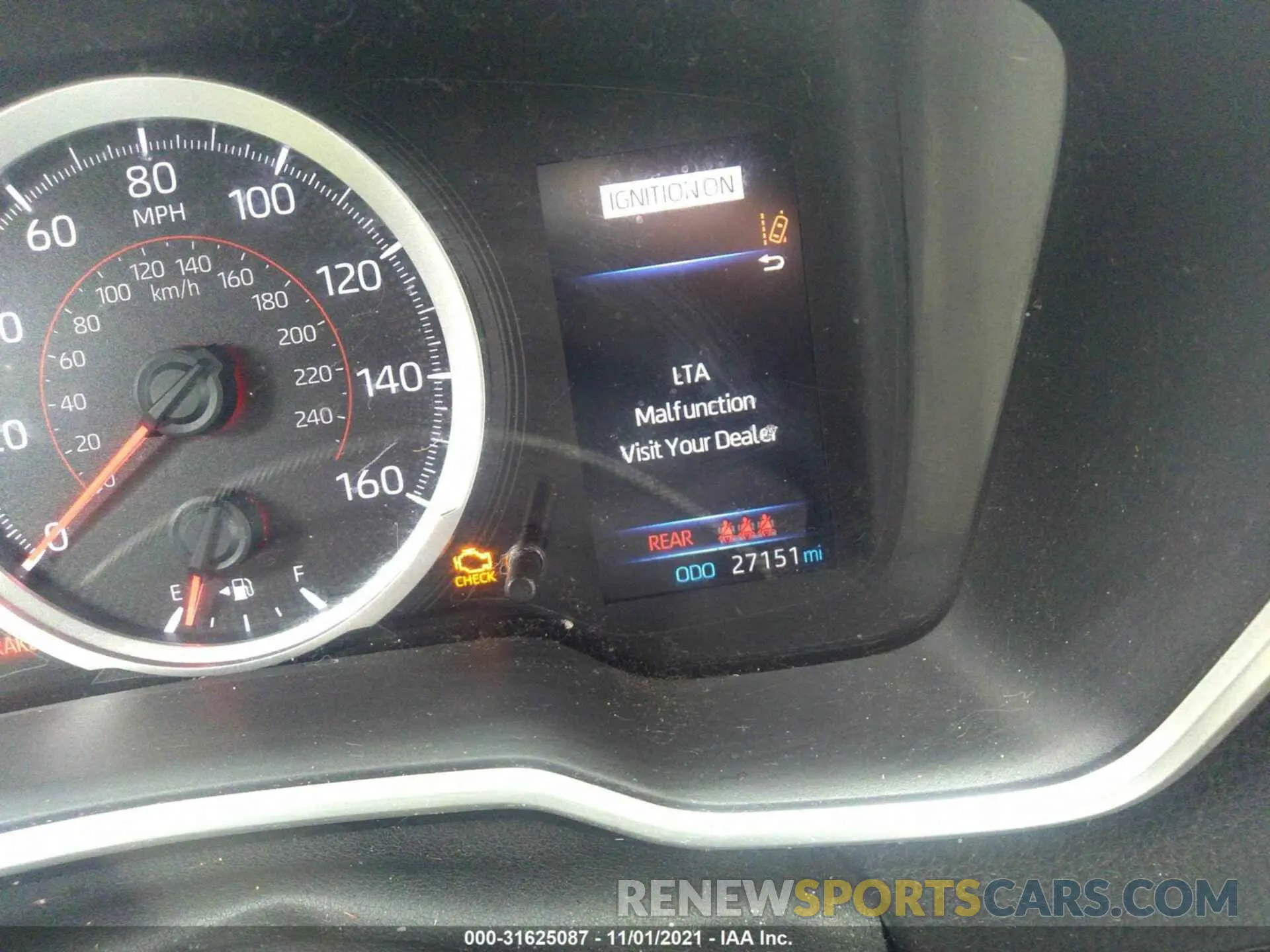 7 fotografías del automóvil dañado JTNK4RBE8K3030922 TOYOTA COROLLA HATCHBACK 2019