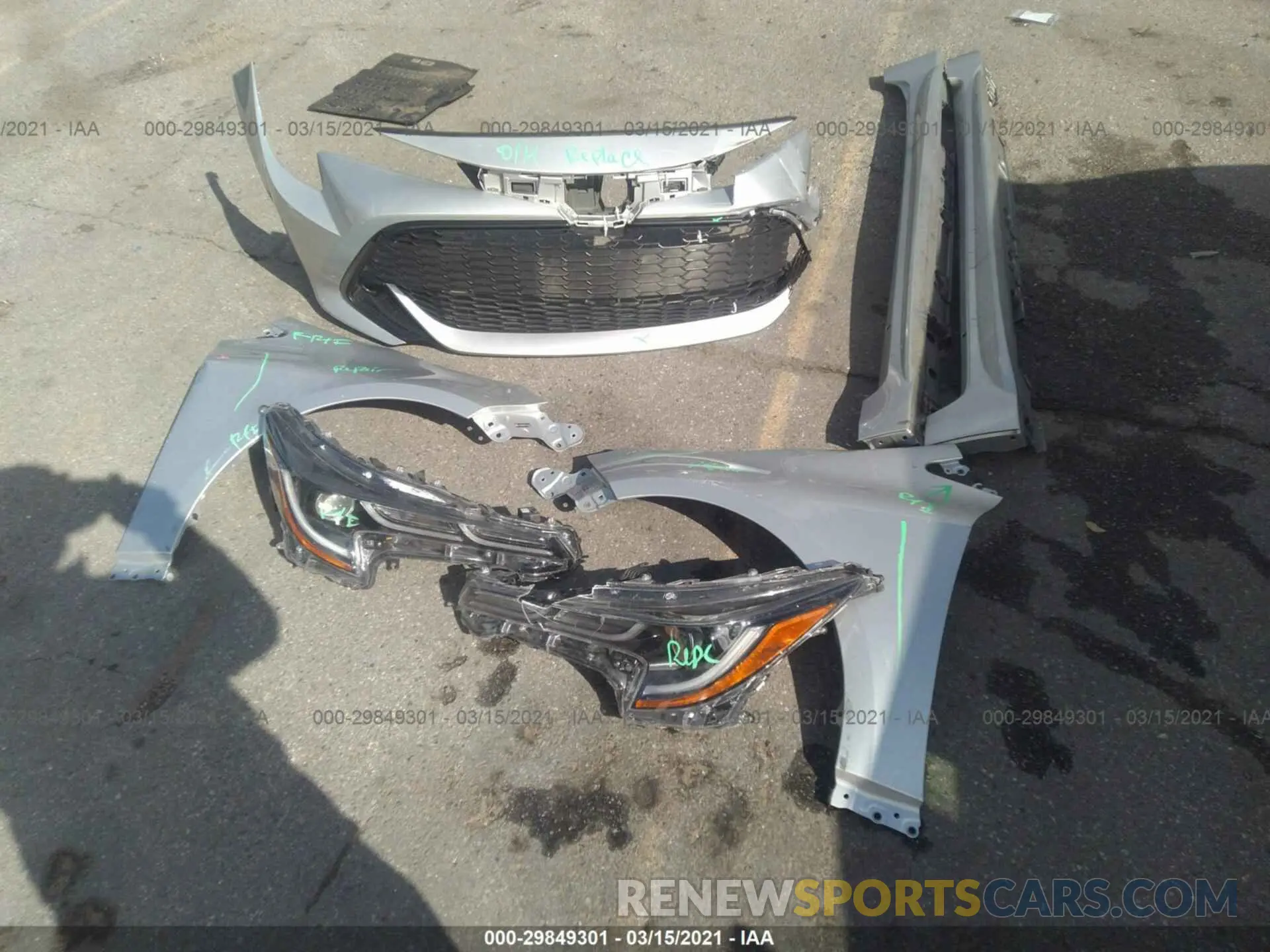 12 fotografías del automóvil dañado JTNK4RBE8K3048501 TOYOTA COROLLA HATCHBACK 2019