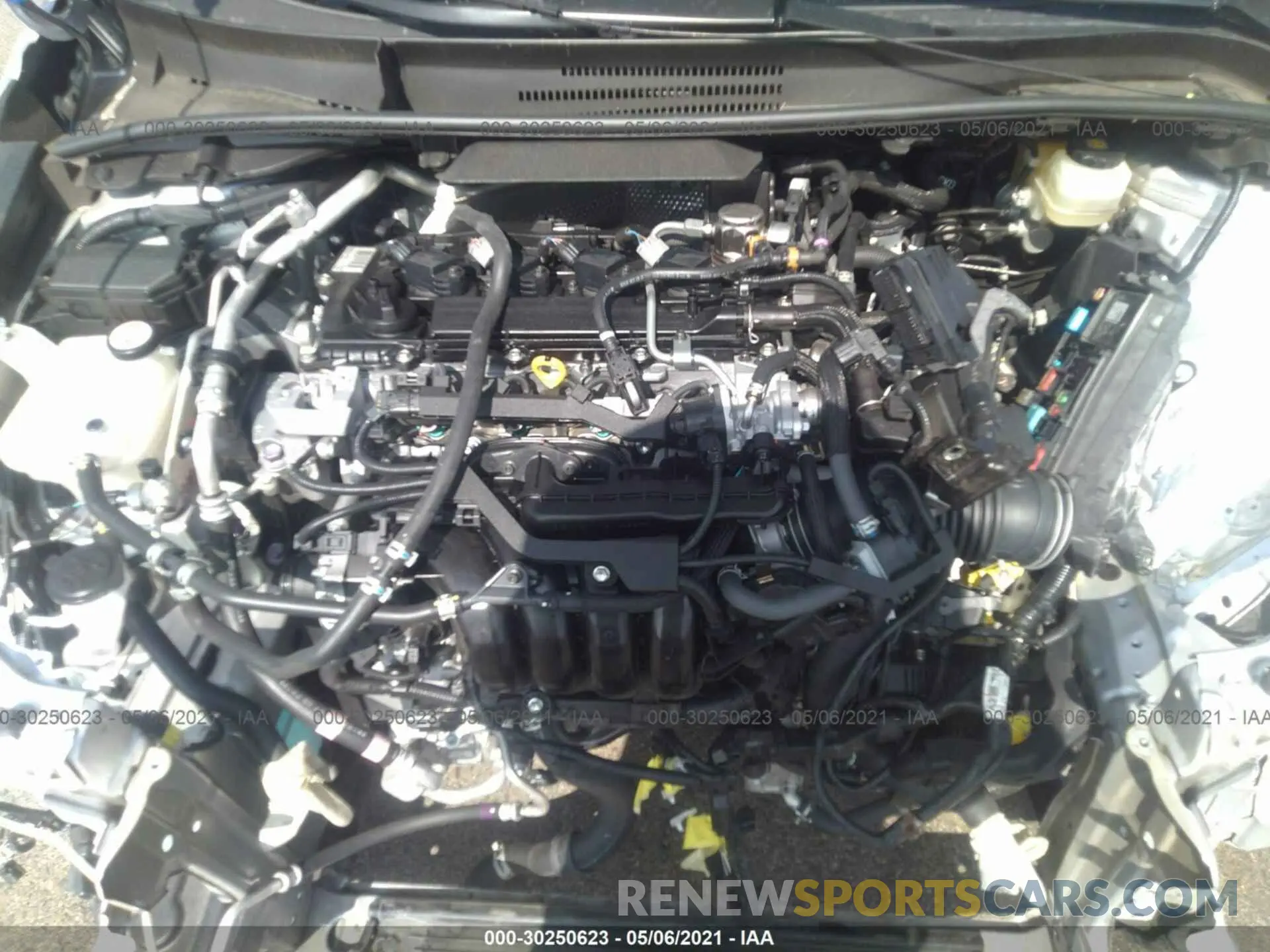 10 fotografías del automóvil dañado JTNK4RBE8K3063919 TOYOTA COROLLA HATCHBACK 2019