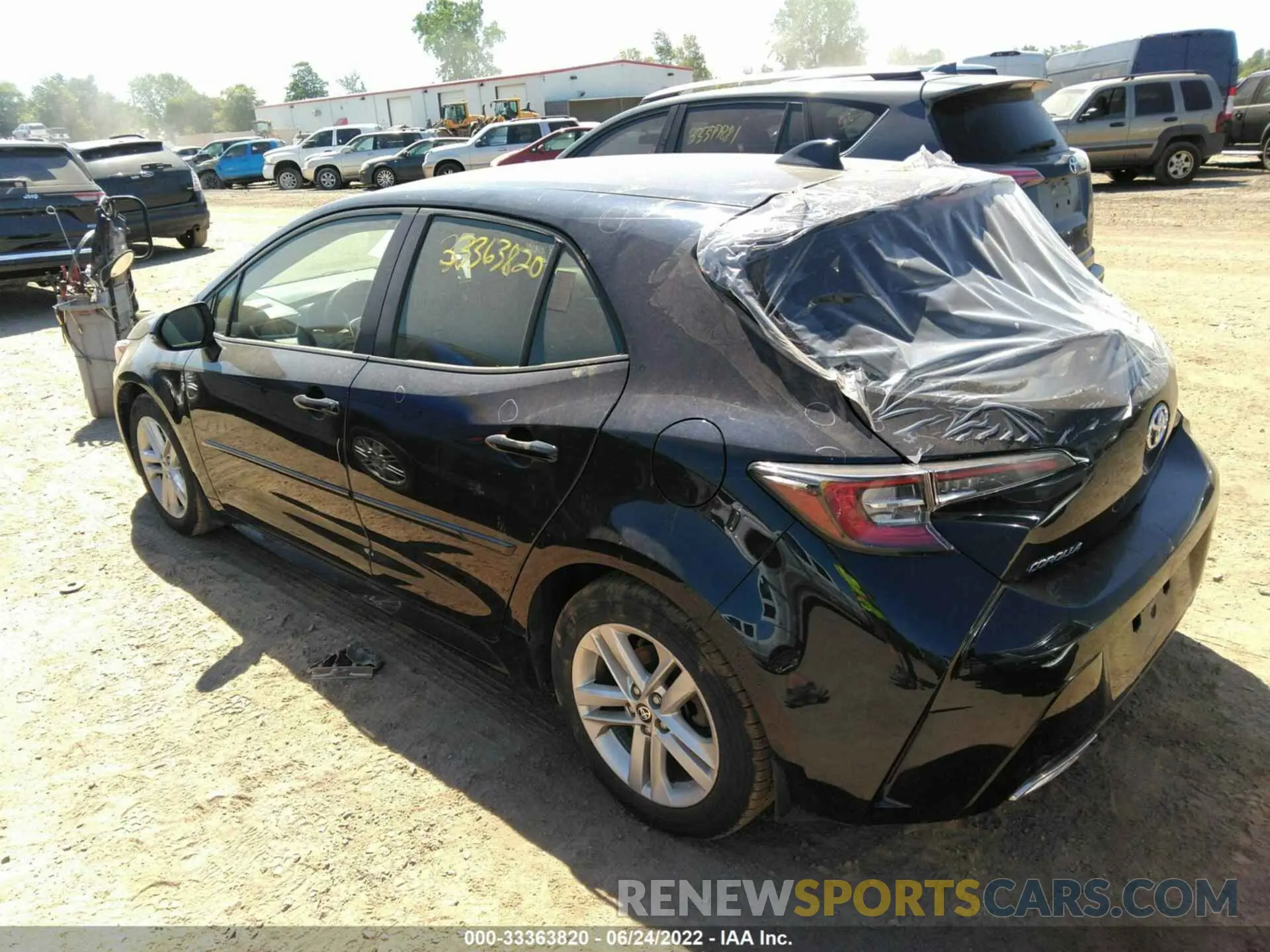 3 fotografías del automóvil dañado JTNK4RBE9K3050032 TOYOTA COROLLA HATCHBACK 2019