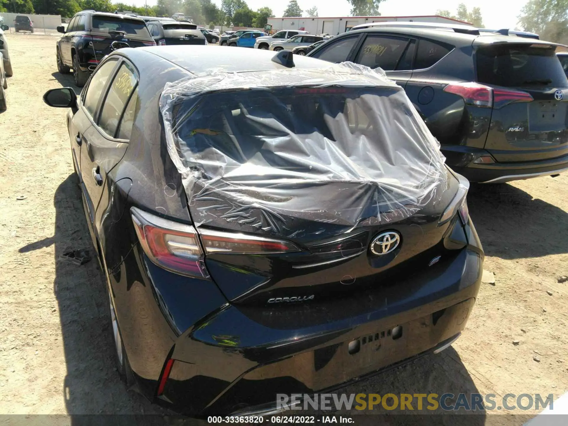 6 fotografías del automóvil dañado JTNK4RBE9K3050032 TOYOTA COROLLA HATCHBACK 2019