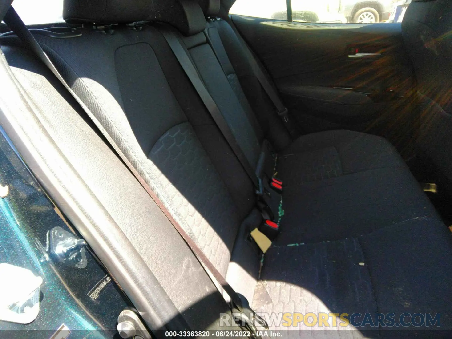8 fotografías del automóvil dañado JTNK4RBE9K3050032 TOYOTA COROLLA HATCHBACK 2019