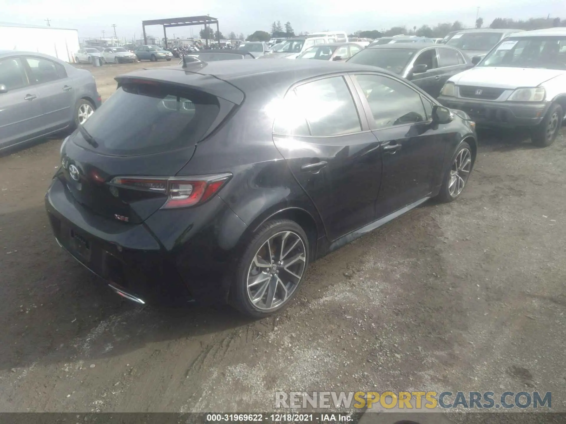 4 fotografías del automóvil dañado JTNC4RBE1L3085508 TOYOTA COROLLA HATCHBACK 2020