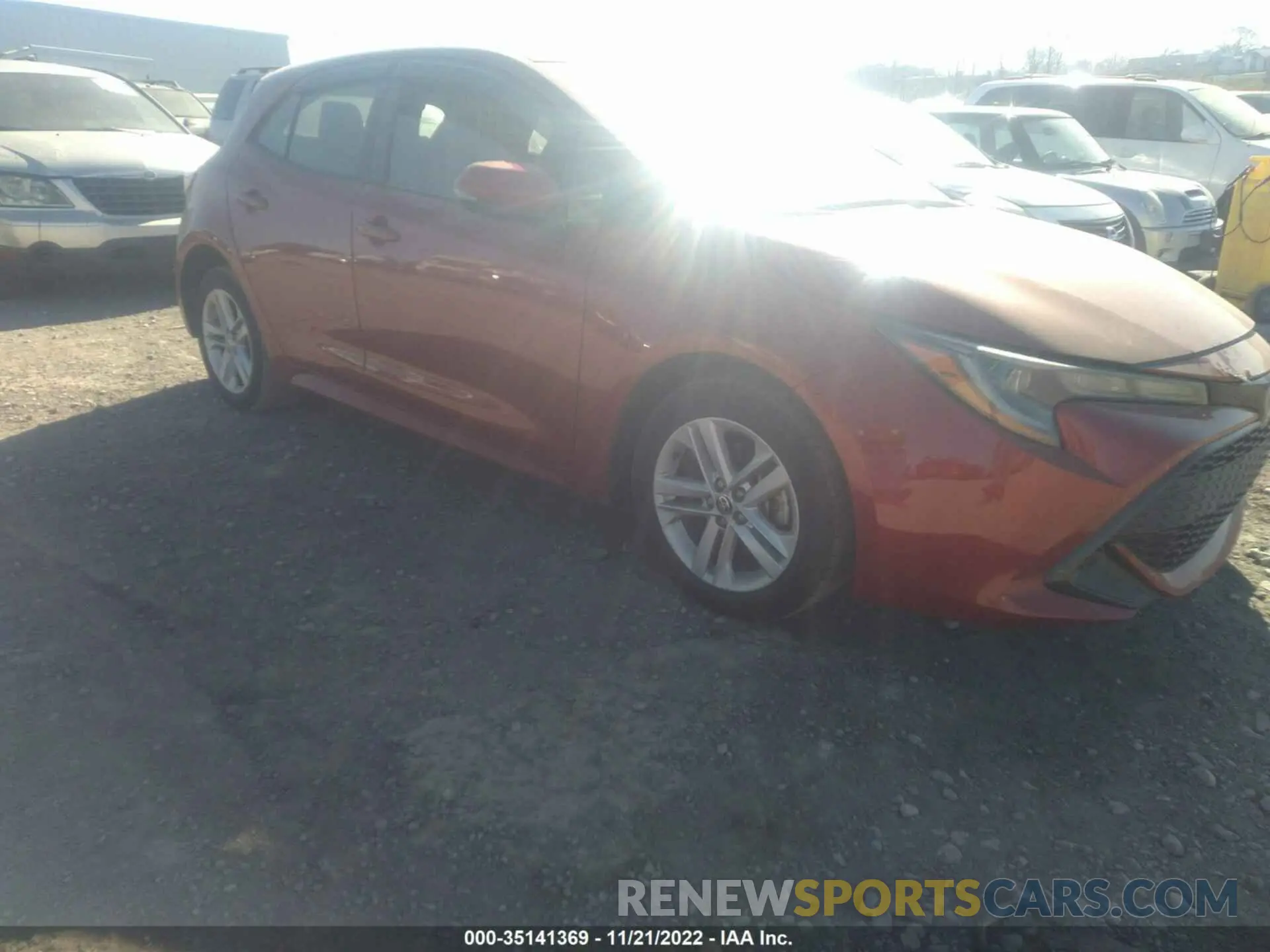 1 fotografías del automóvil dañado JTND4RBE2L3092858 TOYOTA COROLLA HATCHBACK 2020