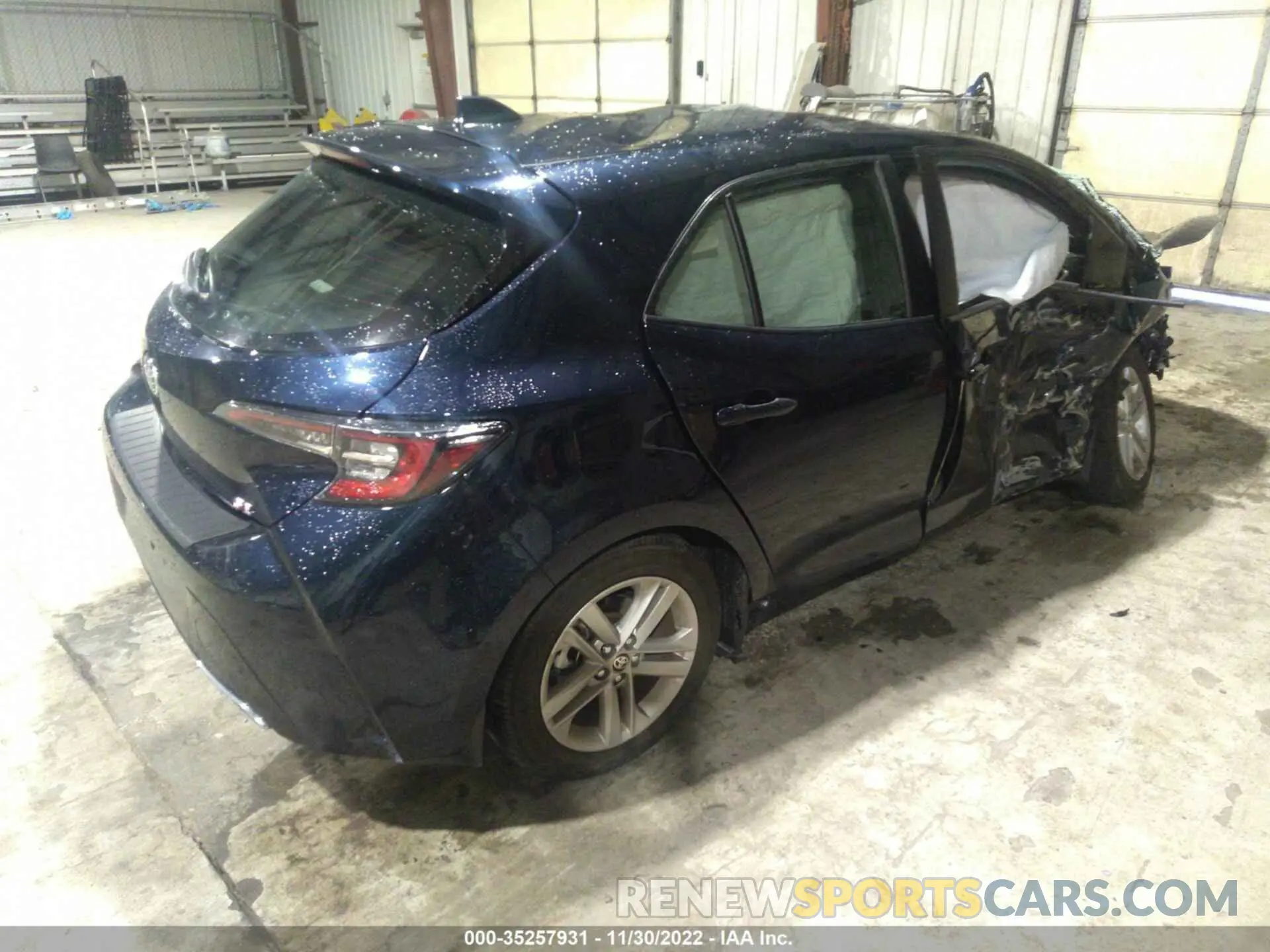 4 fotografías del automóvil dañado JTND4RBE9L3101832 TOYOTA COROLLA HATCHBACK 2020