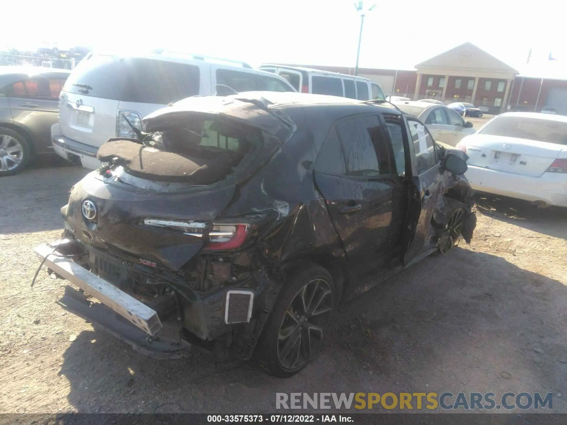 4 fotografías del automóvil dañado JTNA4MBE6M3111290 TOYOTA COROLLA HATCHBACK 2021