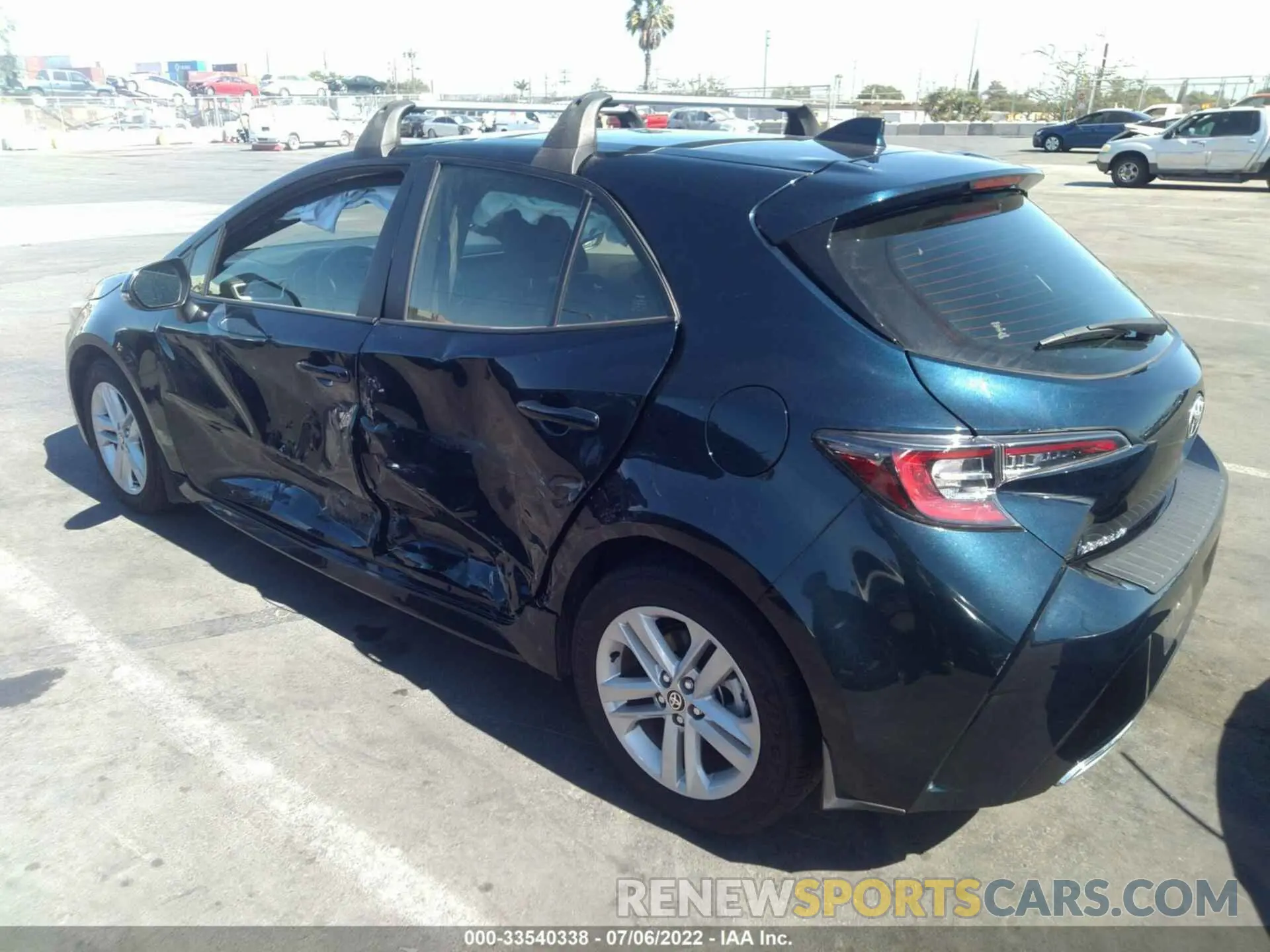 3 fotografías del automóvil dañado JTND4MBE1M3121108 TOYOTA COROLLA HATCHBACK 2021
