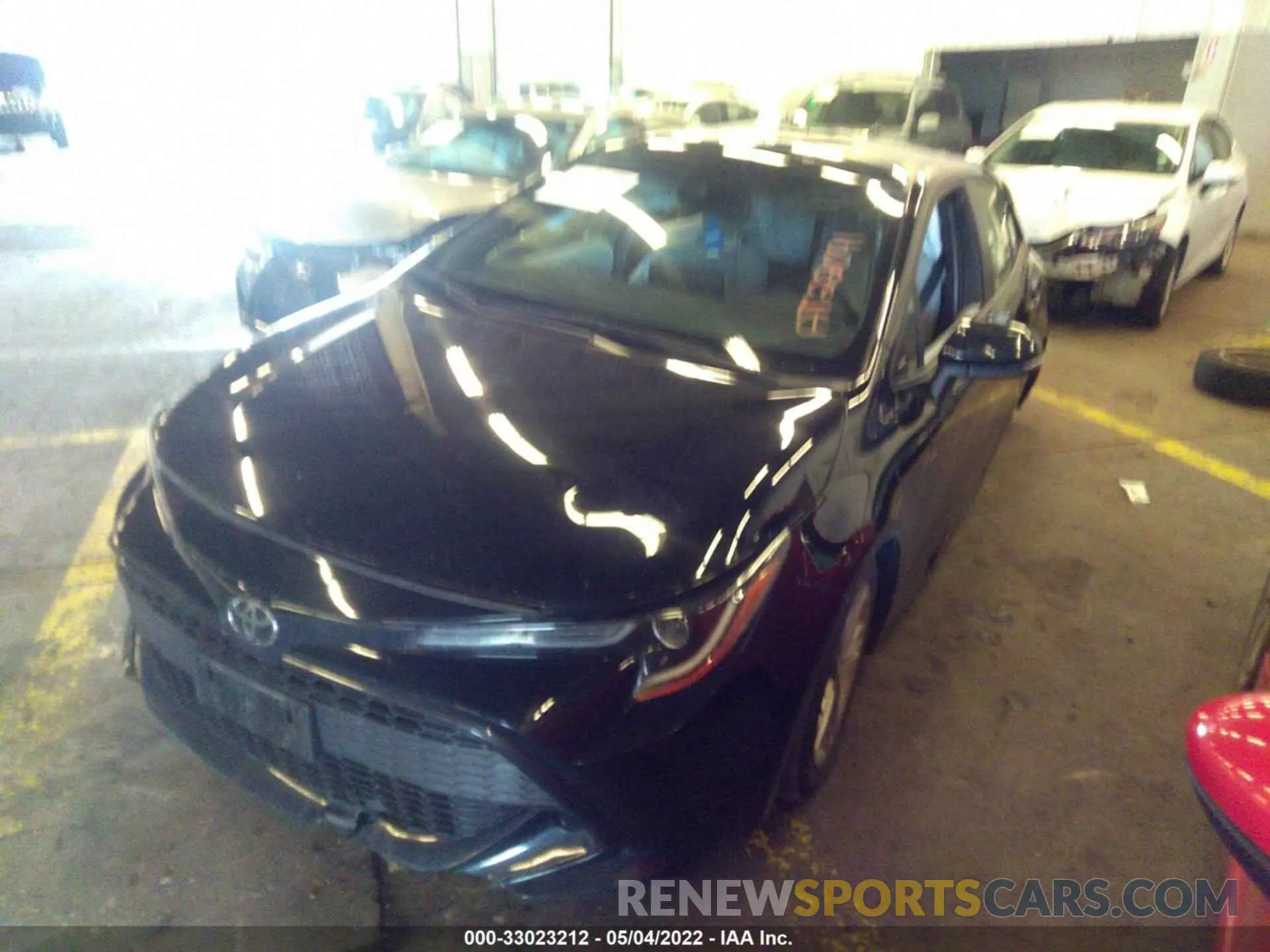 2 fotografías del automóvil dañado JTND4MBE6M3111500 TOYOTA COROLLA HATCHBACK 2021