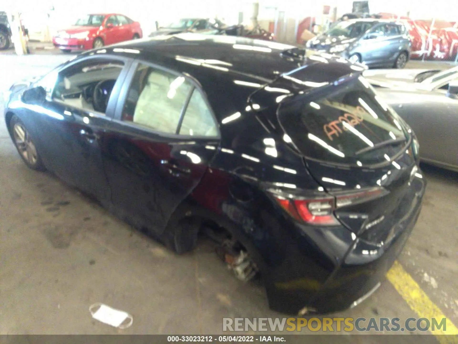 3 fotografías del automóvil dañado JTND4MBE6M3111500 TOYOTA COROLLA HATCHBACK 2021