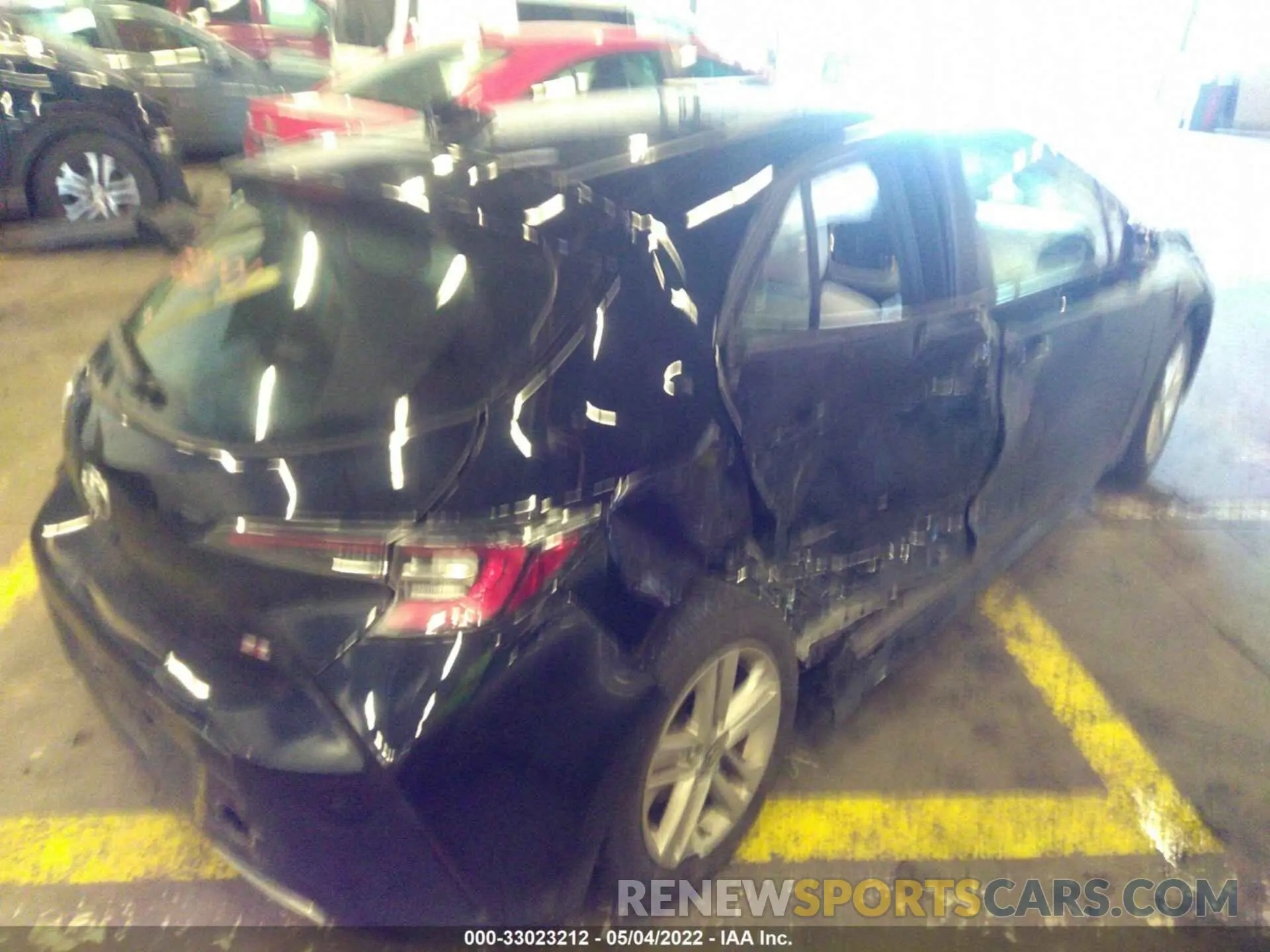 4 fotografías del automóvil dañado JTND4MBE6M3111500 TOYOTA COROLLA HATCHBACK 2021