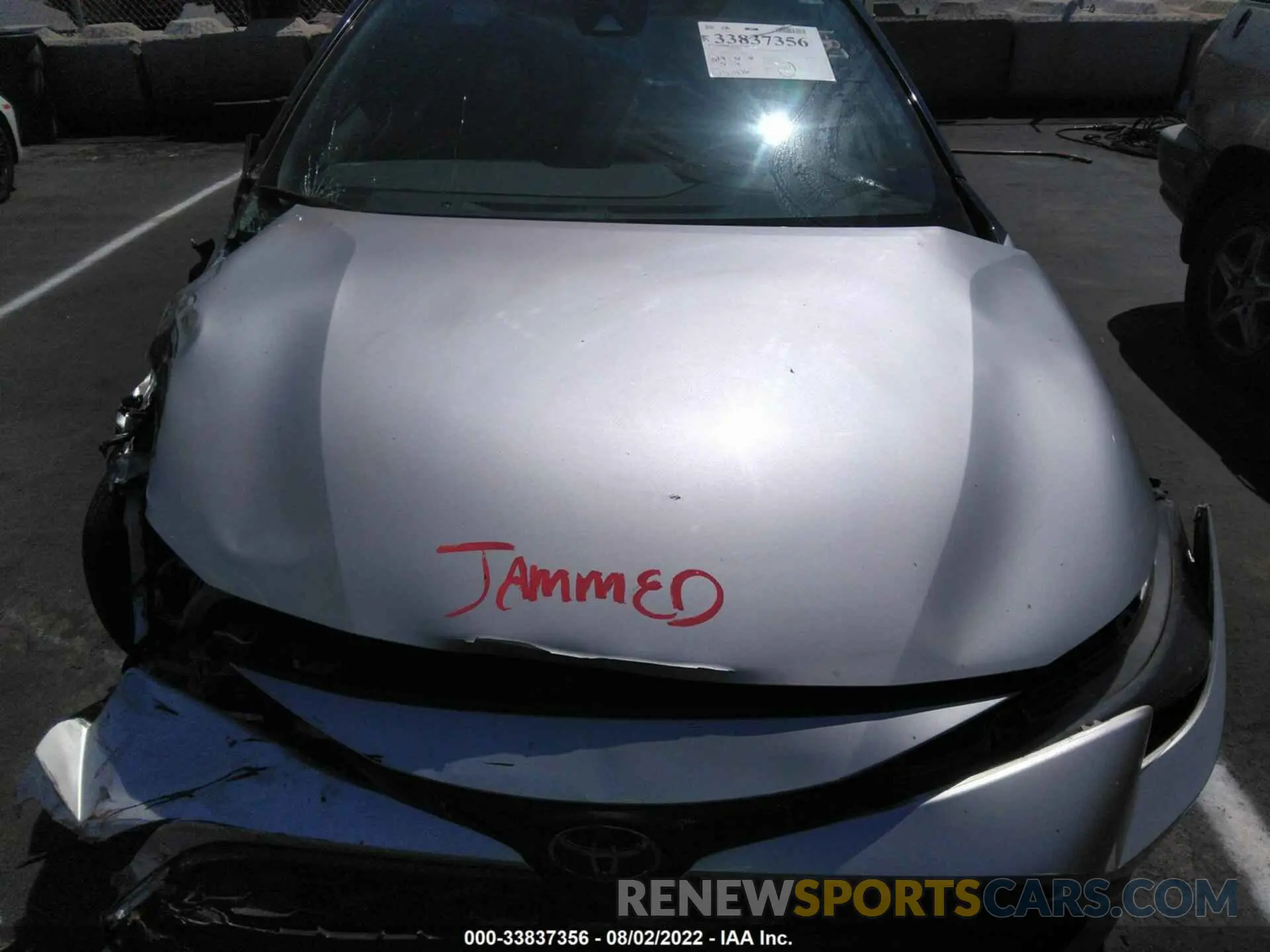 10 fotografías del automóvil dañado JTND4MBE7M3125650 TOYOTA COROLLA HATCHBACK 2021
