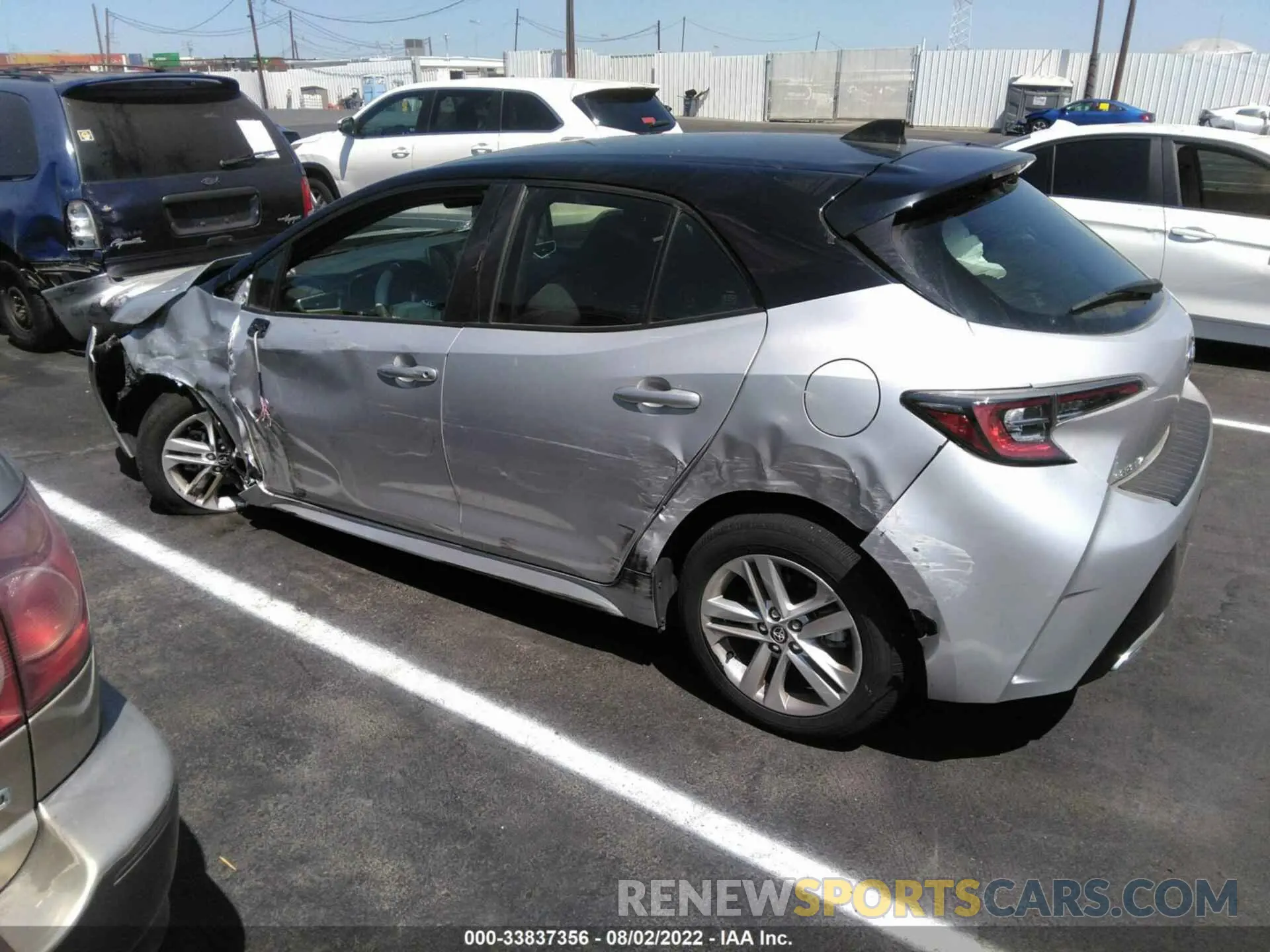 3 fotografías del automóvil dañado JTND4MBE7M3125650 TOYOTA COROLLA HATCHBACK 2021