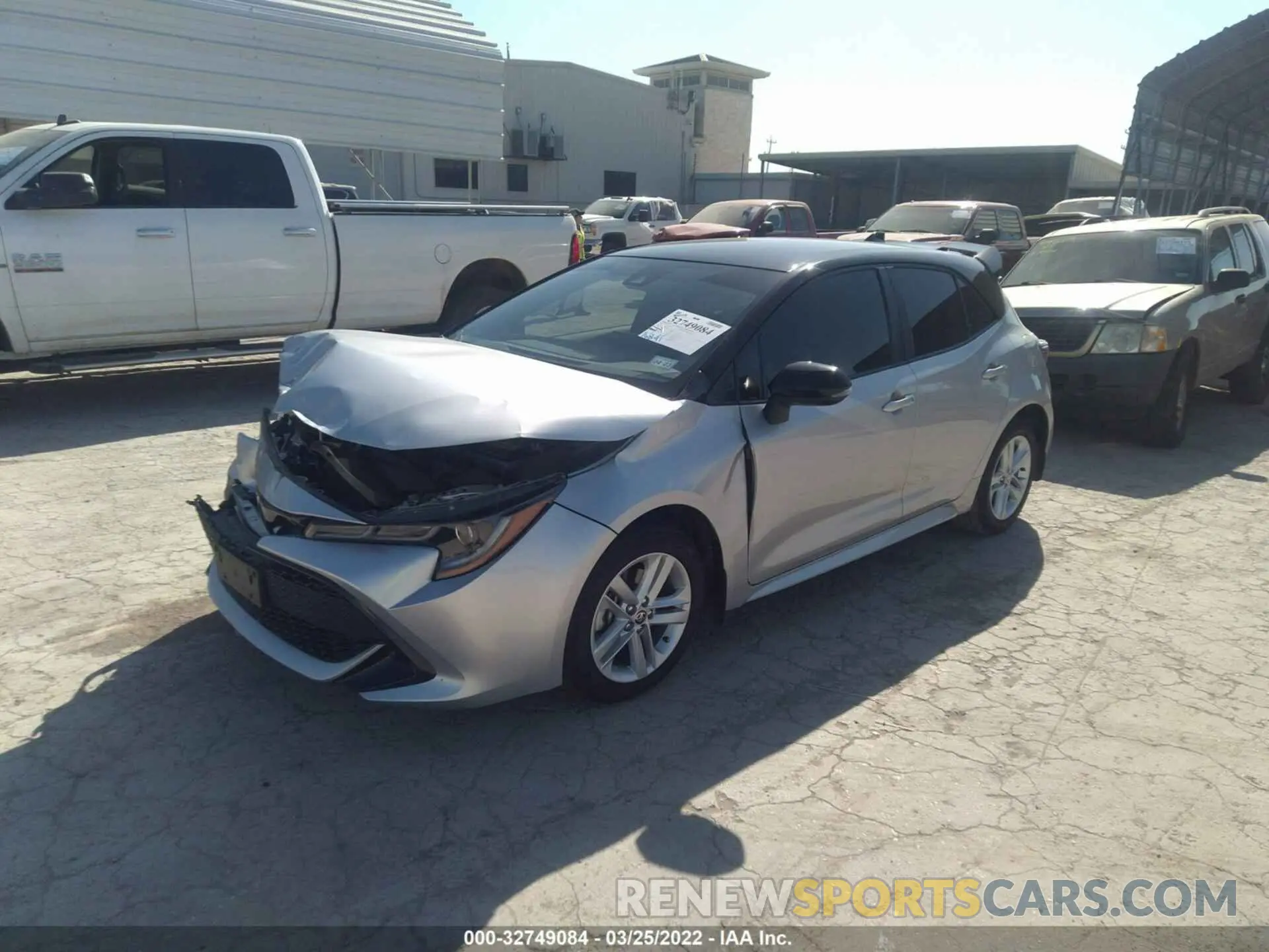 2 fotografías del automóvil dañado JTND4MBE8M3119971 TOYOTA COROLLA HATCHBACK 2021