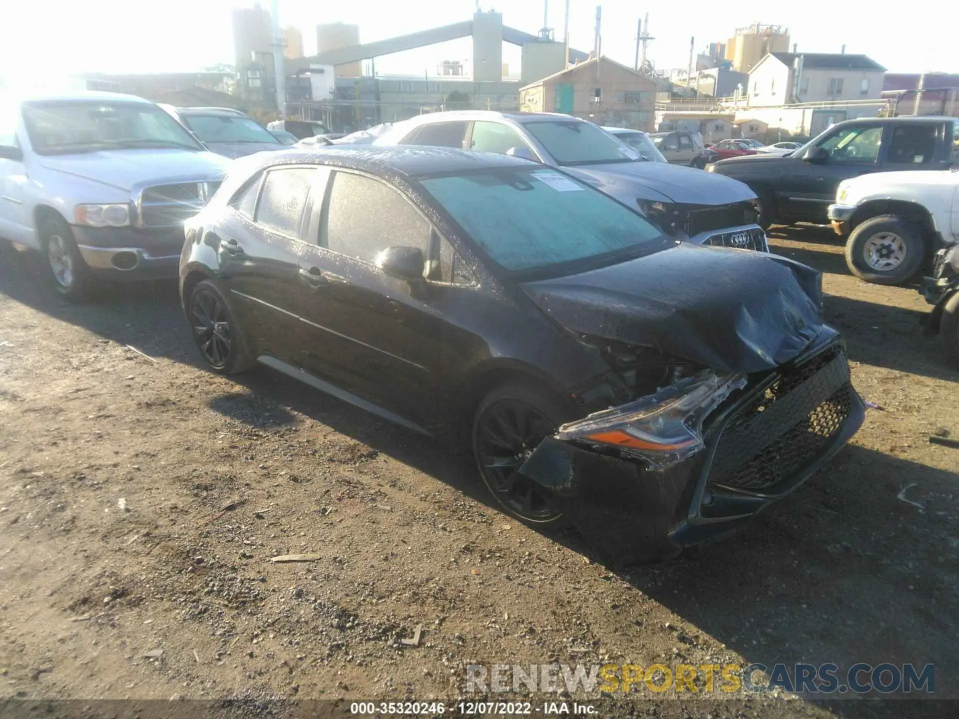 1 fotografías del automóvil dañado JTND4MBE3N3172031 TOYOTA COROLLA HATCHBACK 2022