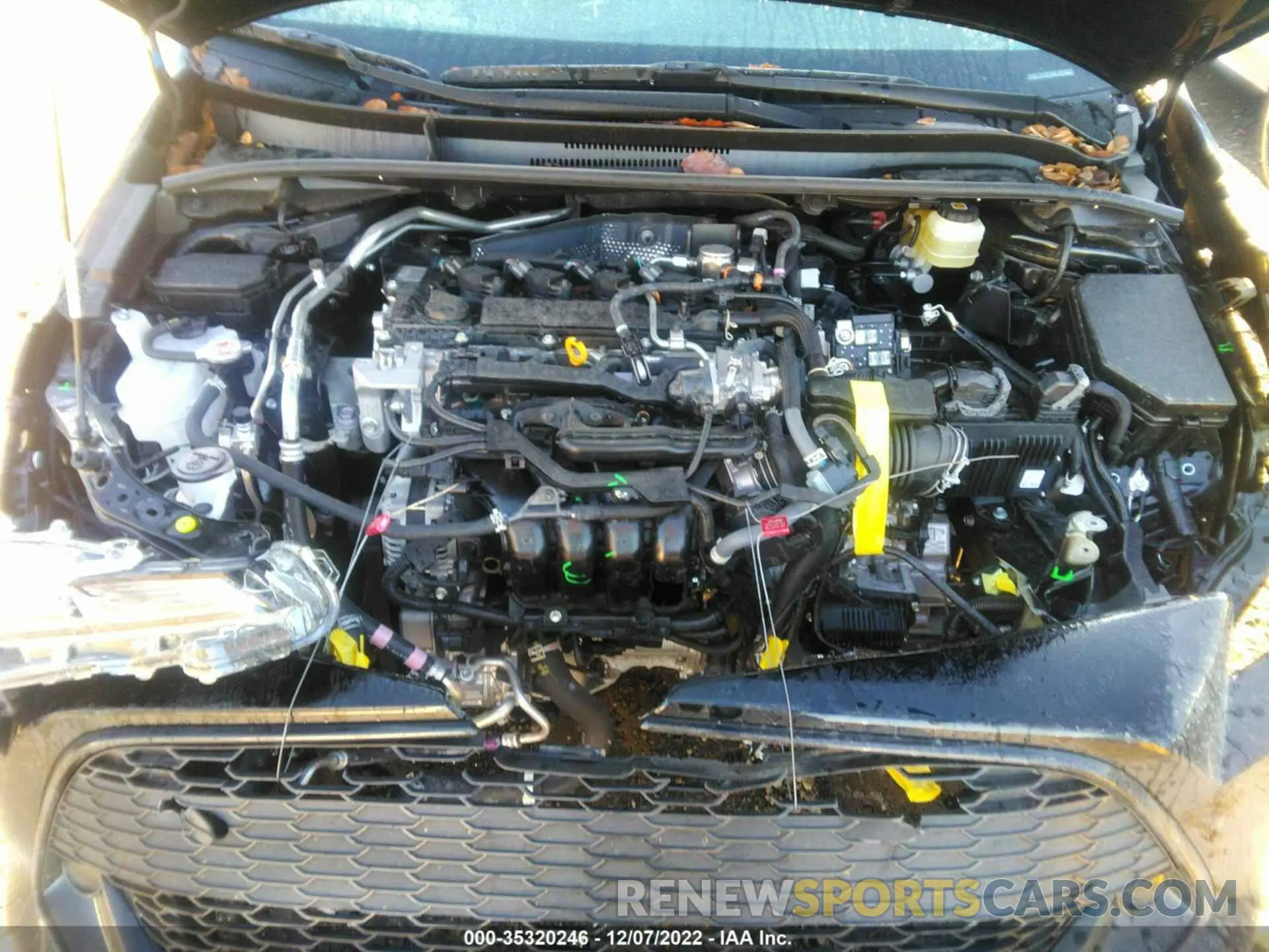 10 fotografías del automóvil dañado JTND4MBE3N3172031 TOYOTA COROLLA HATCHBACK 2022