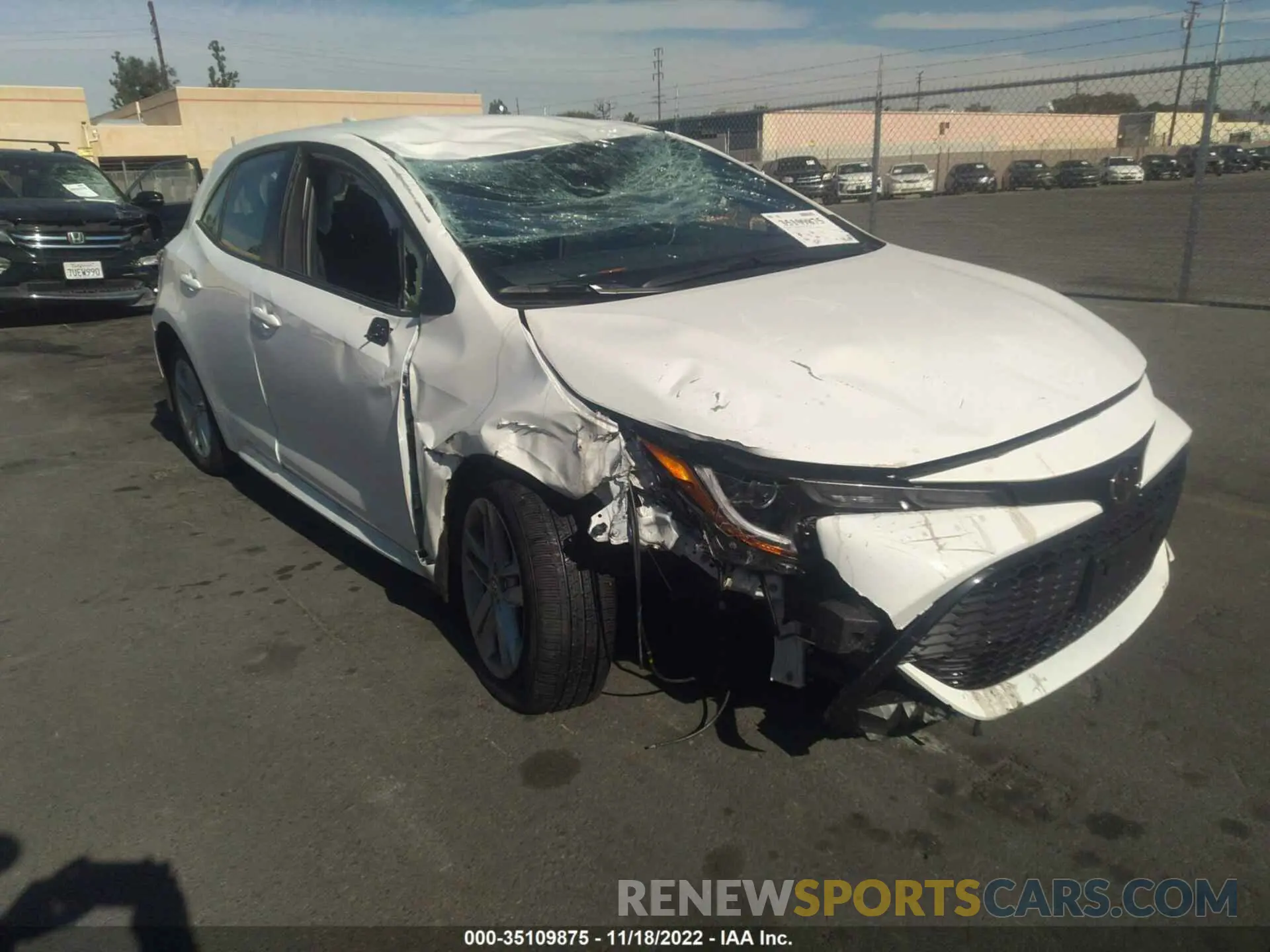 1 fotografías del automóvil dañado JTND4MBE3N3185622 TOYOTA COROLLA HATCHBACK 2022
