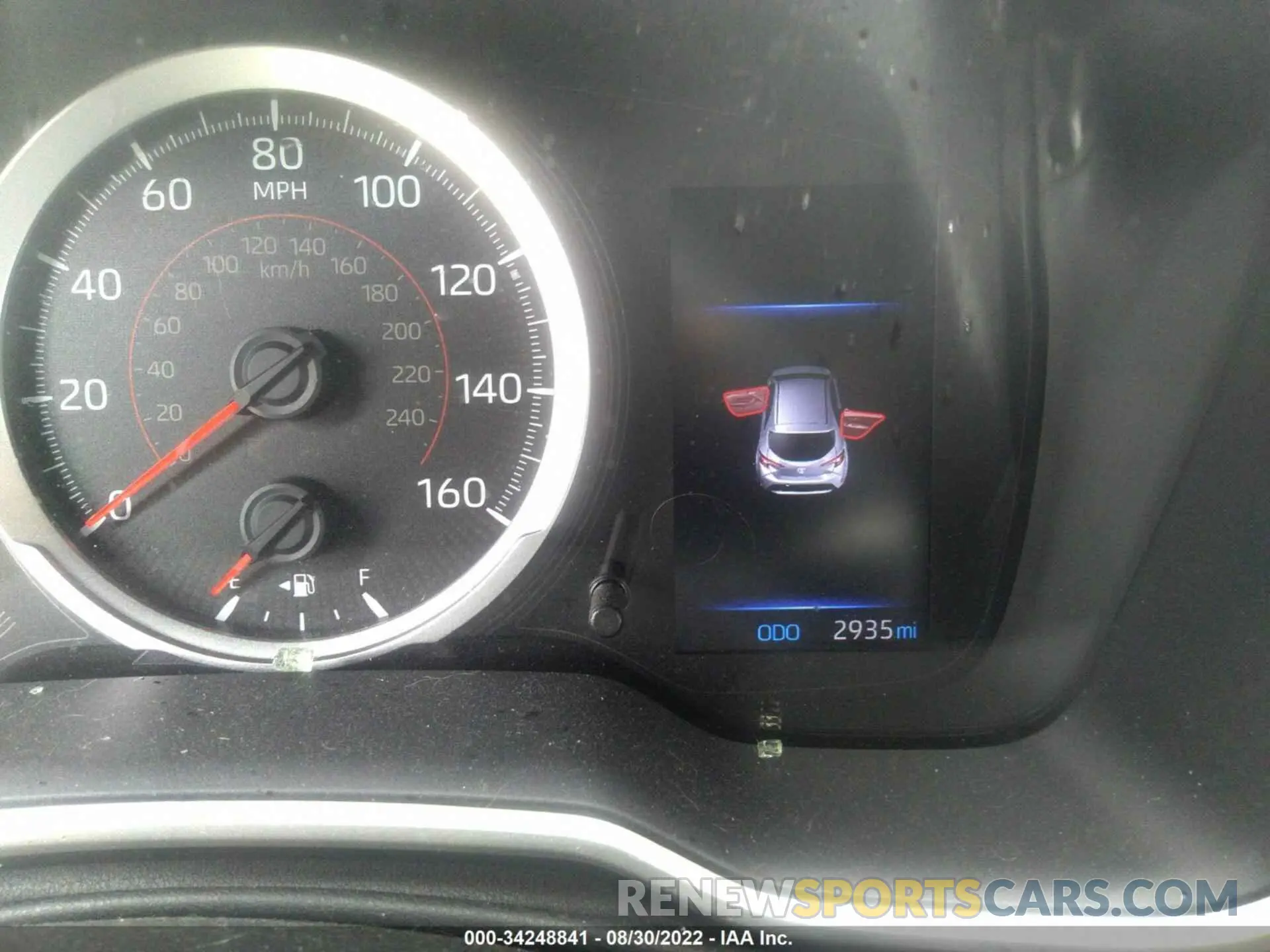 7 fotografías del automóvil dañado JTND4MBE6N3177322 TOYOTA COROLLA HATCHBACK 2022