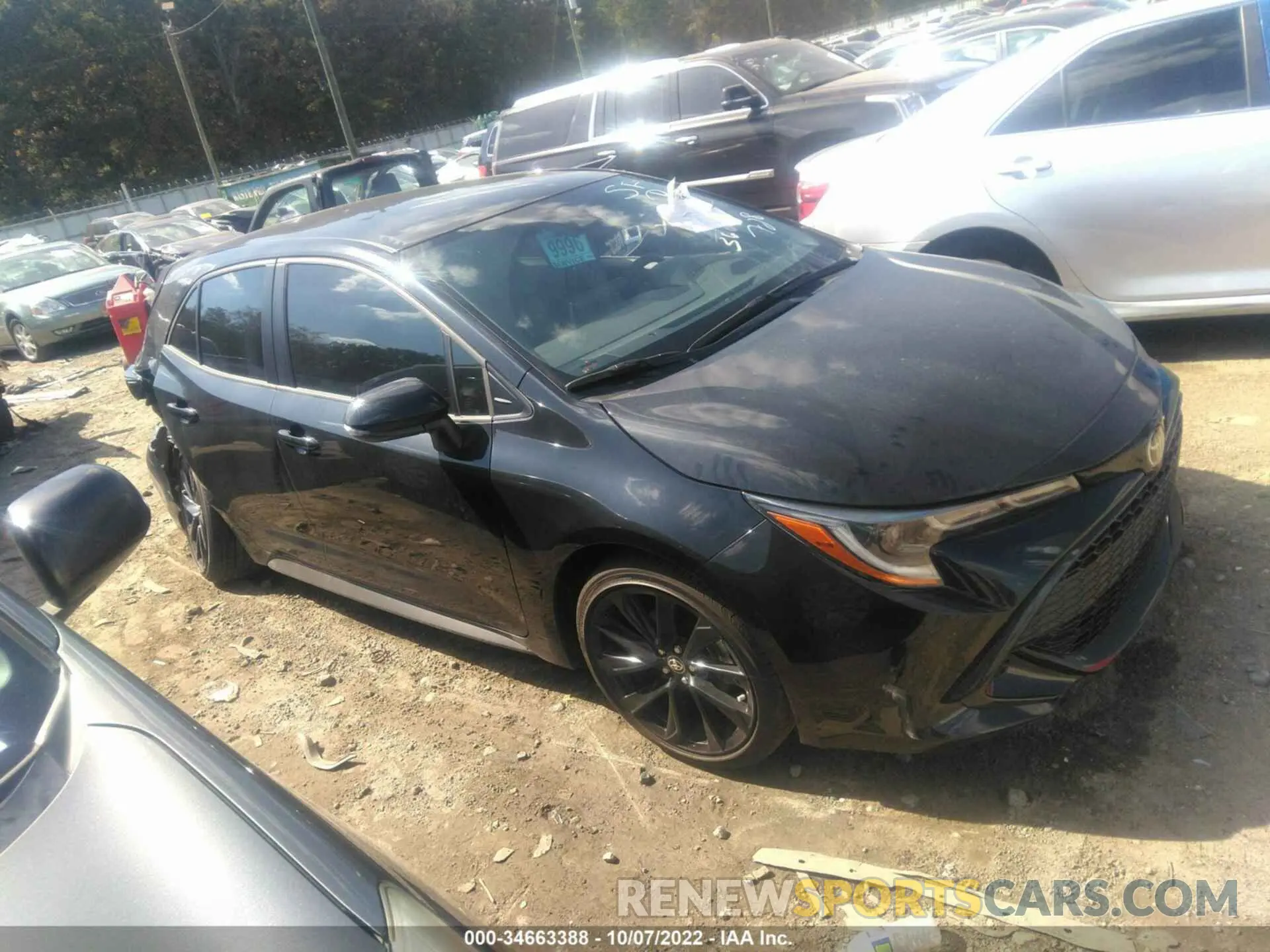 1 fotografías del automóvil dañado JTND4MBE9N3173832 TOYOTA COROLLA HATCHBACK 2022