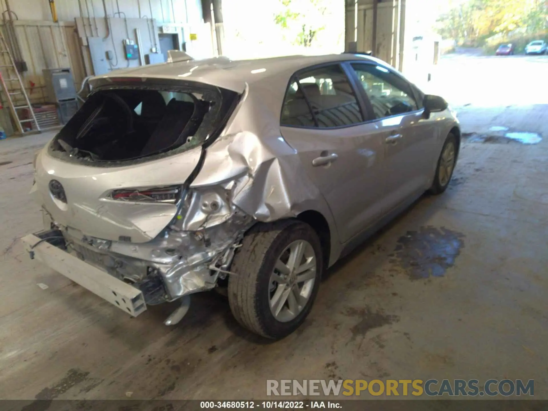 4 fotografías del automóvil dañado JTND4MBEXN3171166 TOYOTA COROLLA HATCHBACK 2022