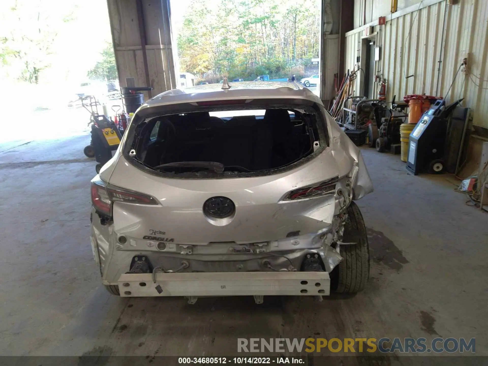 6 fotografías del automóvil dañado JTND4MBEXN3171166 TOYOTA COROLLA HATCHBACK 2022