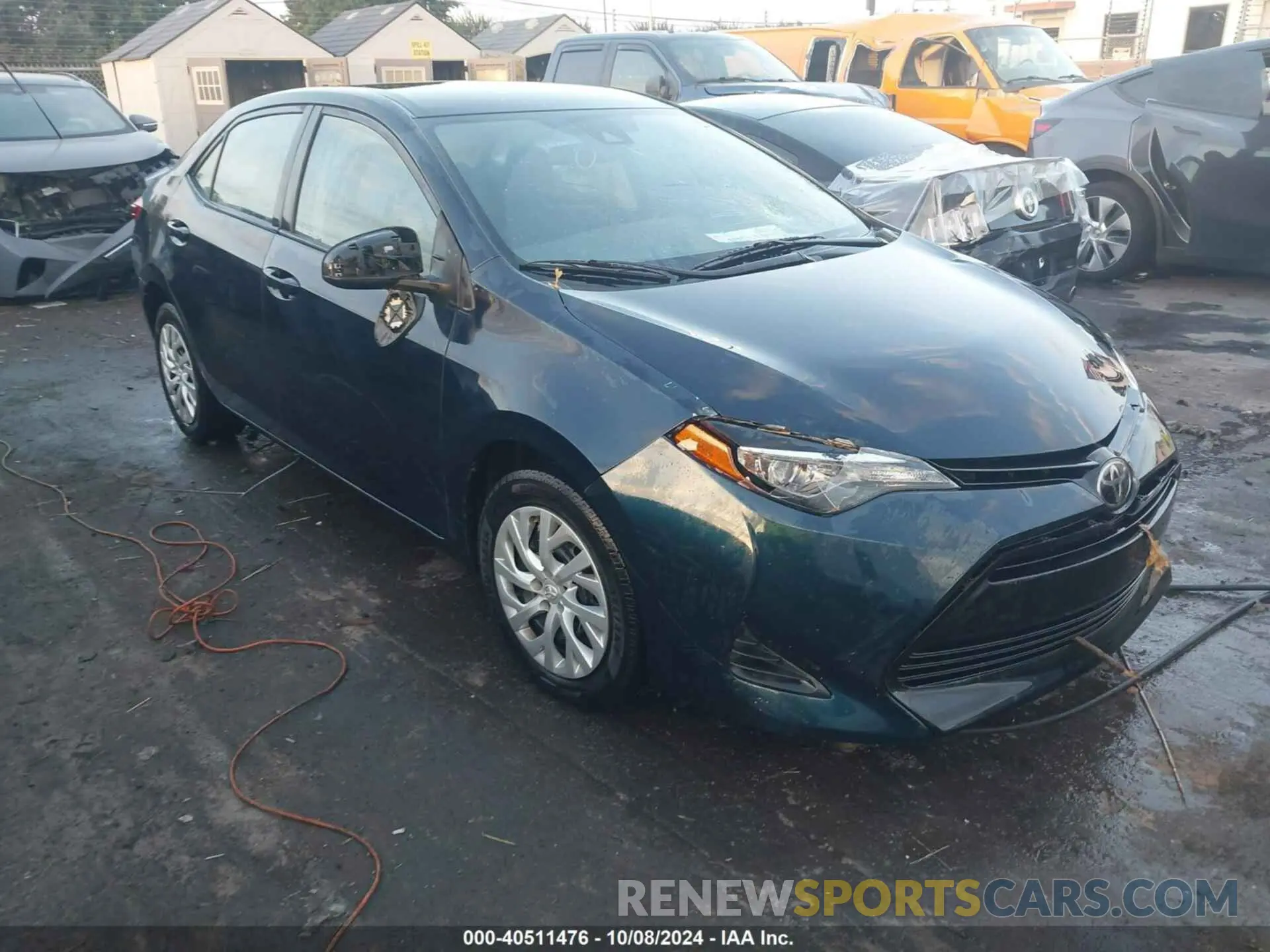 1 fotografías del automóvil dañado 5YFBURHE5KP949666 TOYOTA COROLLA LE W/CONTINU 2019