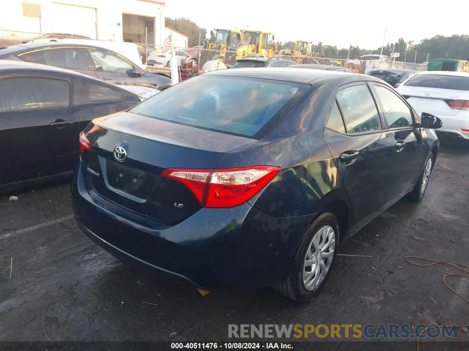 4 fotografías del automóvil dañado 5YFBURHE5KP949666 TOYOTA COROLLA LE W/CONTINU 2019