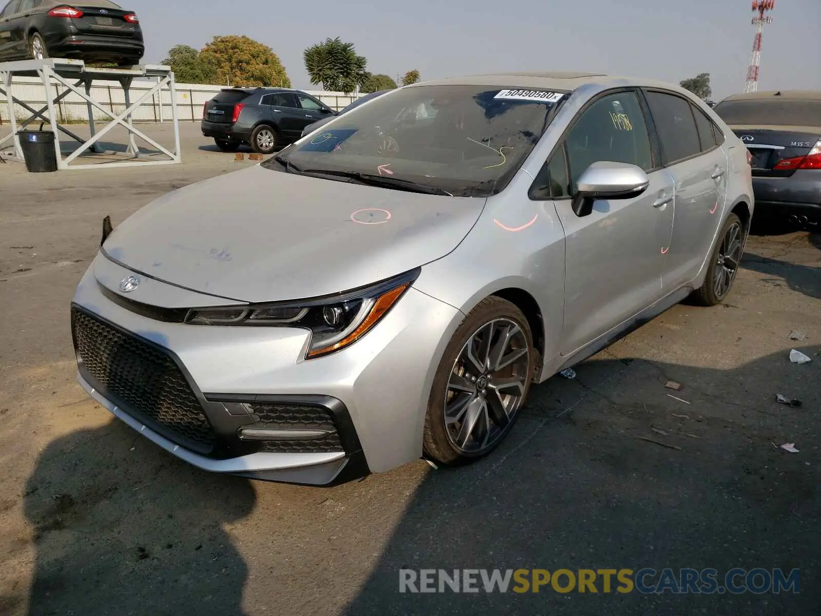 2 fotografías del automóvil dañado JTDT4RCE7LJ006857 TOYOTA COROLLA XS 2020