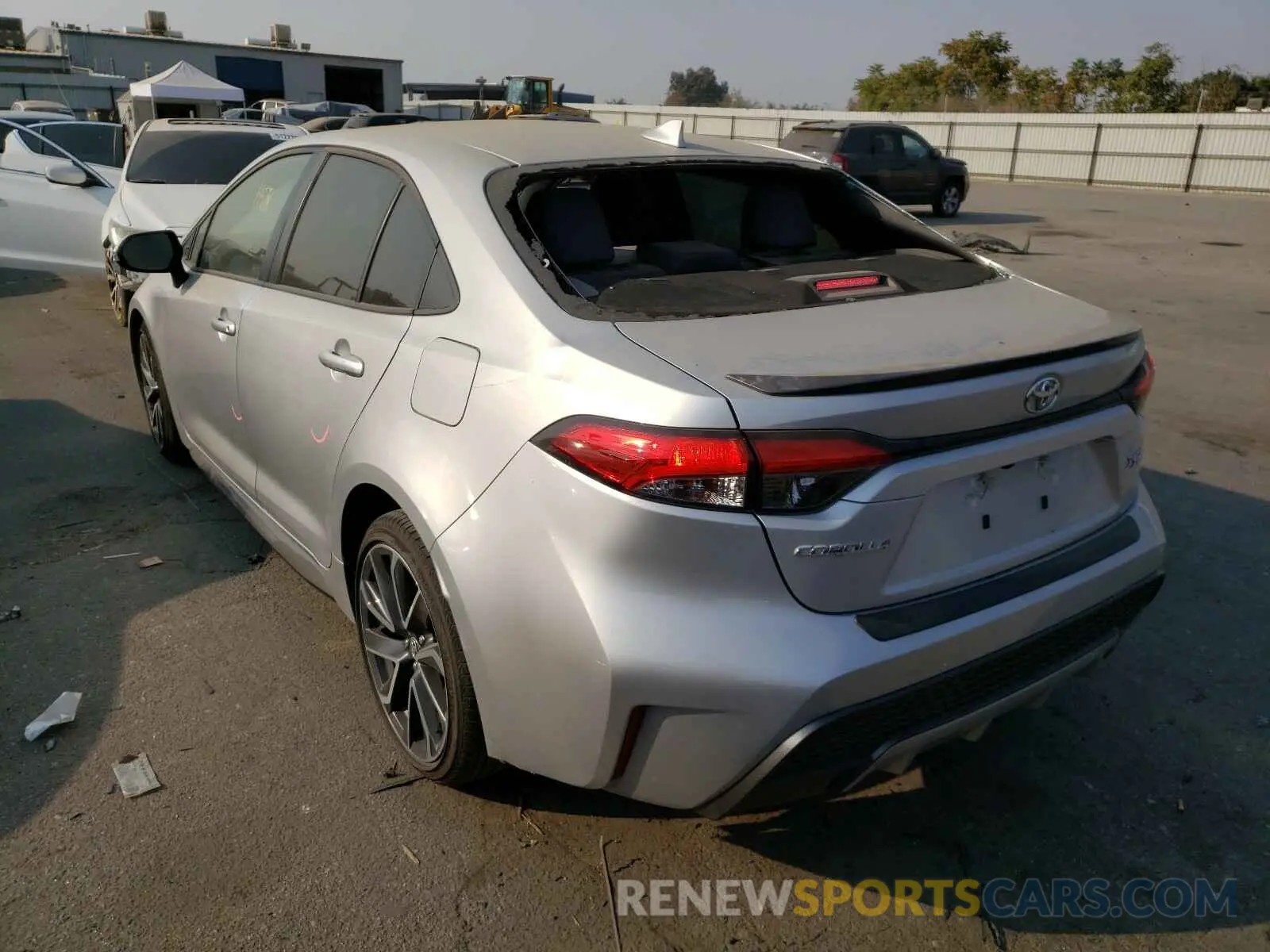 3 fotografías del automóvil dañado JTDT4RCE7LJ006857 TOYOTA COROLLA XS 2020