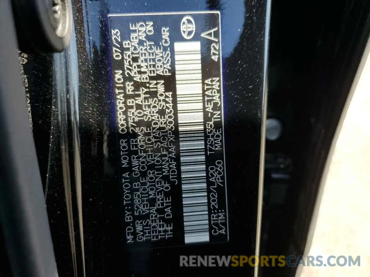 13 fotografías del automóvil dañado JTDAFAAFXP3003444 TOYOTA CROWN PLAT 2023