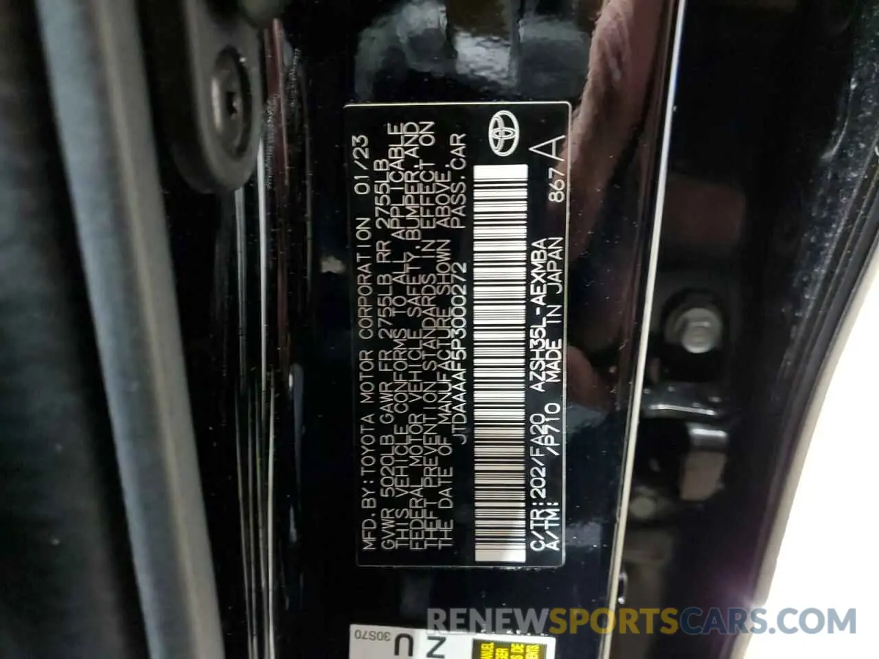 13 fotografías del automóvil dañado JTDAAAAF5P3000272 TOYOTA CROWN XLE 2023