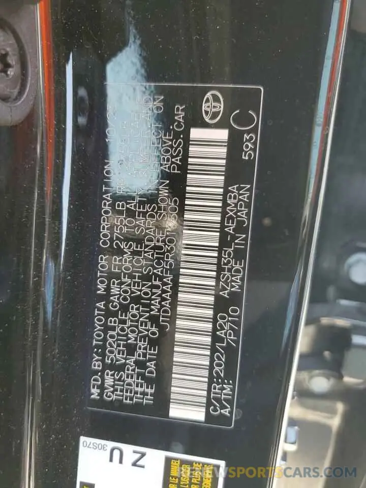 12 fotografías del automóvil dañado JTDAAAAF5R3019505 TOYOTA CROWN XLE 2024