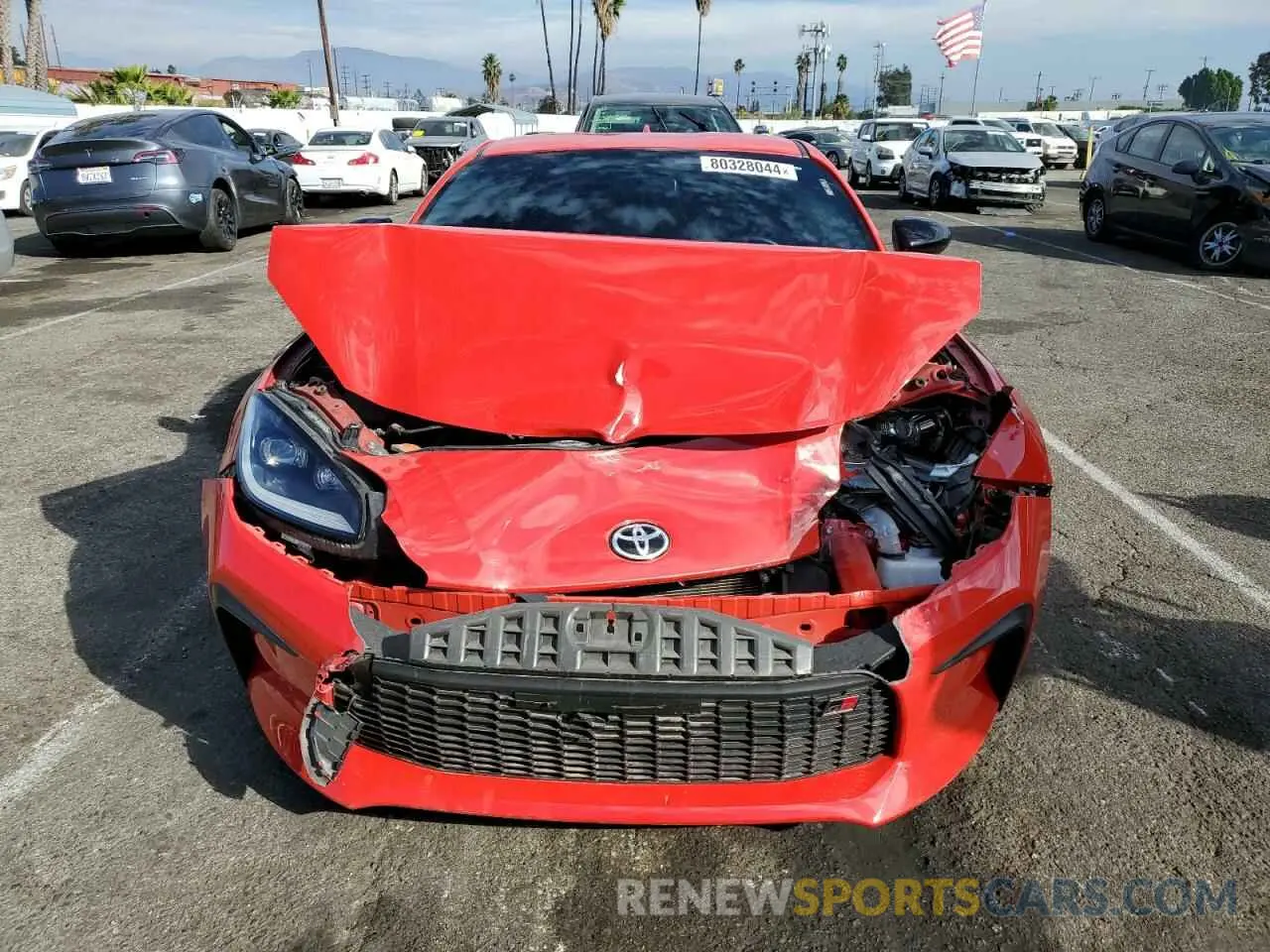 5 fotografías del automóvil dañado JF1ZNBC11P8759329 TOYOTA GR 86 2023