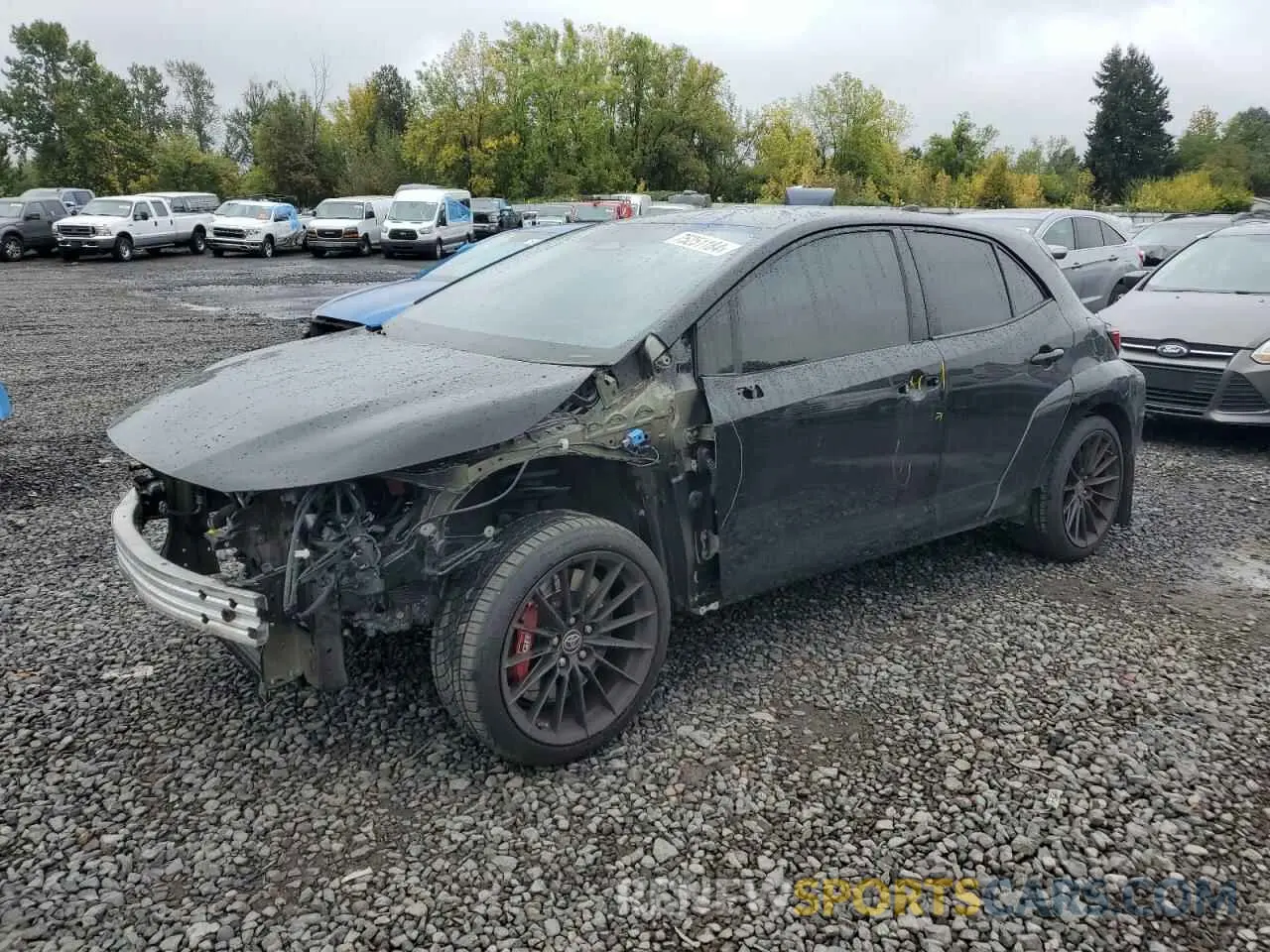 1 fotografías del automóvil dañado JTNABAAE1PA001205 TOYOTA GR COROLLA 2023