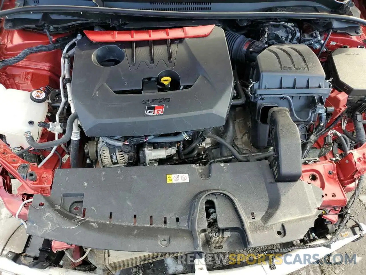 11 fotografías del automóvil dañado JTNABAAE1PA005030 TOYOTA GR COROLLA 2023