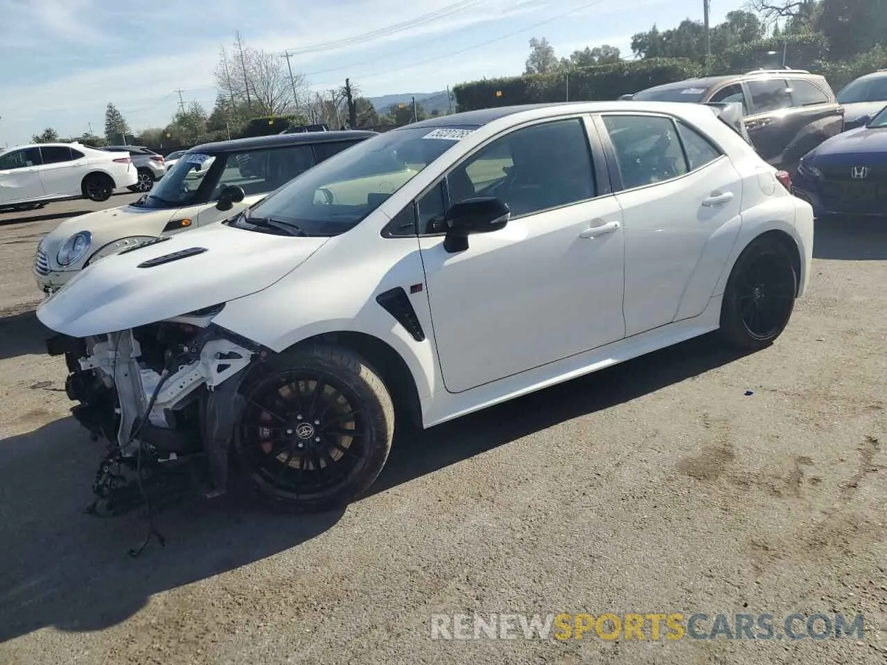 1 fotografías del automóvil dañado JTNABAAE1PA006078 TOYOTA GR COROLLA 2023