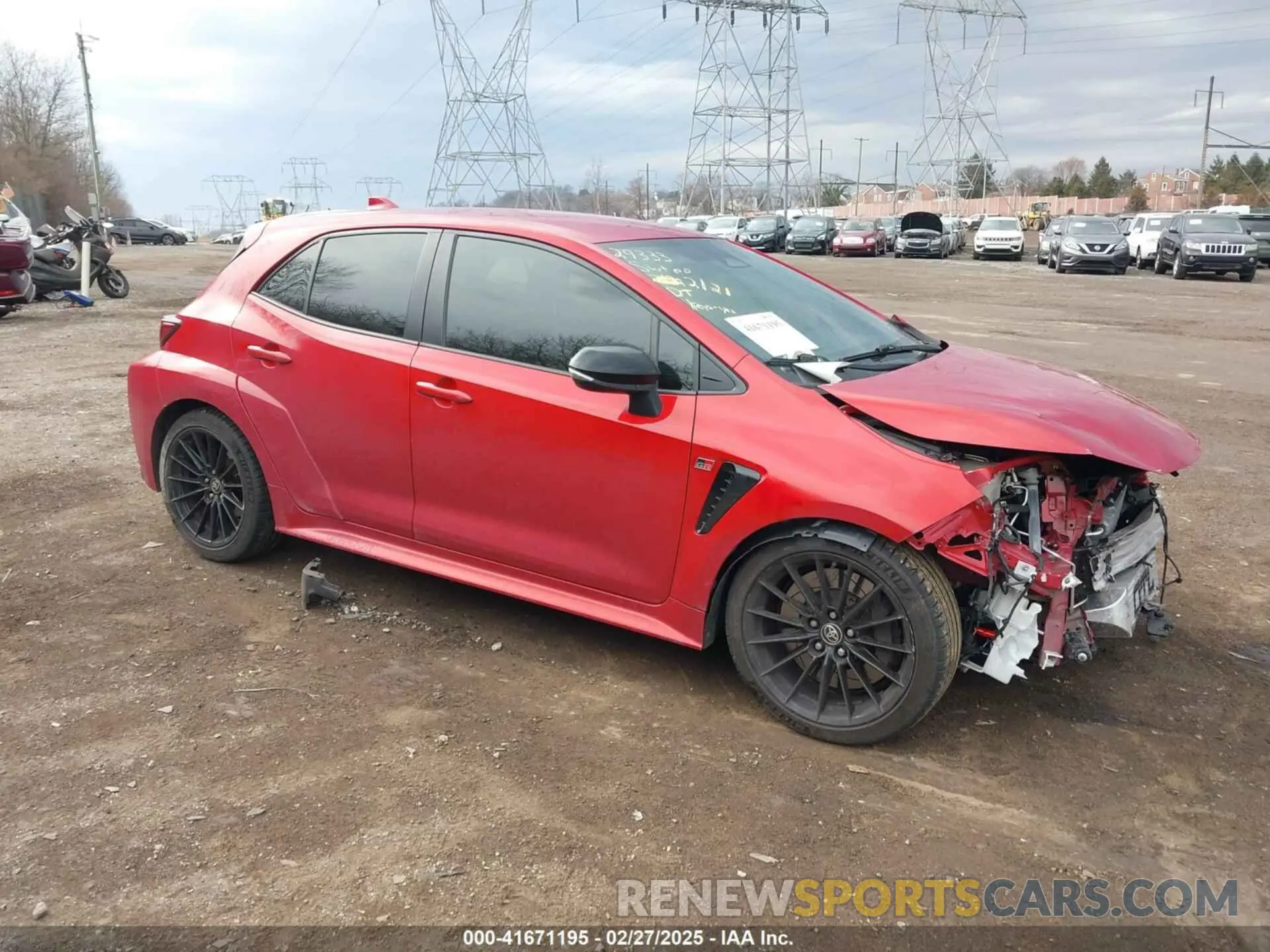 1 fotografías del automóvil dañado JTNABAAE1PA006565 TOYOTA GR COROLLA 2023