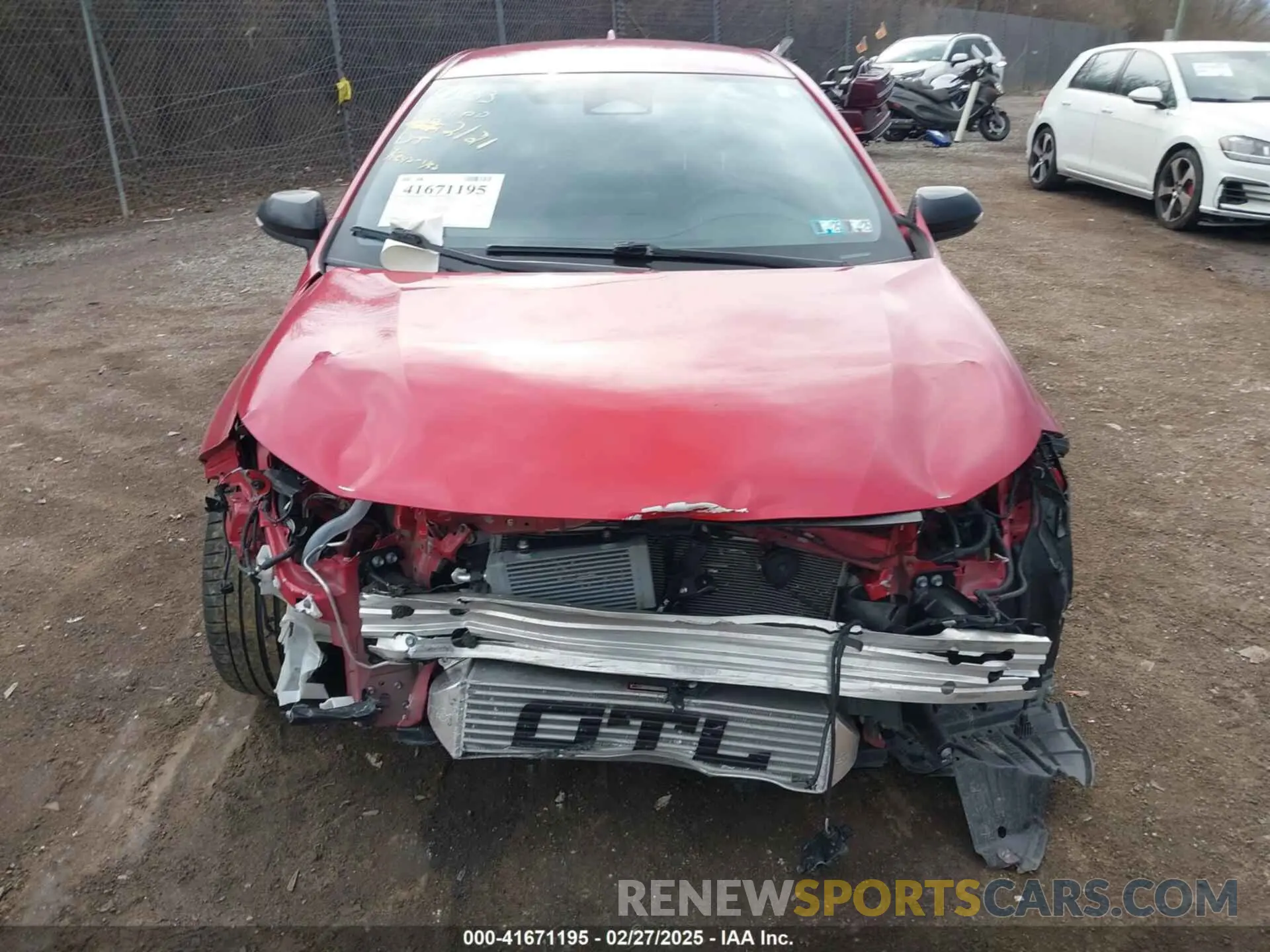 13 fotografías del automóvil dañado JTNABAAE1PA006565 TOYOTA GR COROLLA 2023