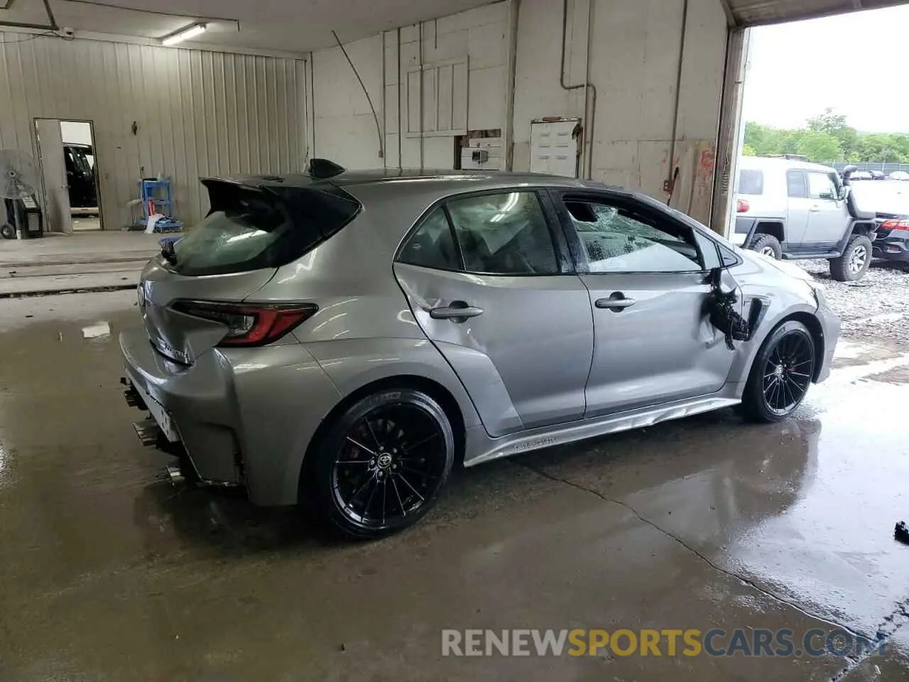 3 fotografías del automóvil dañado JTNABAAE3PA003912 TOYOTA GR COROLLA 2023