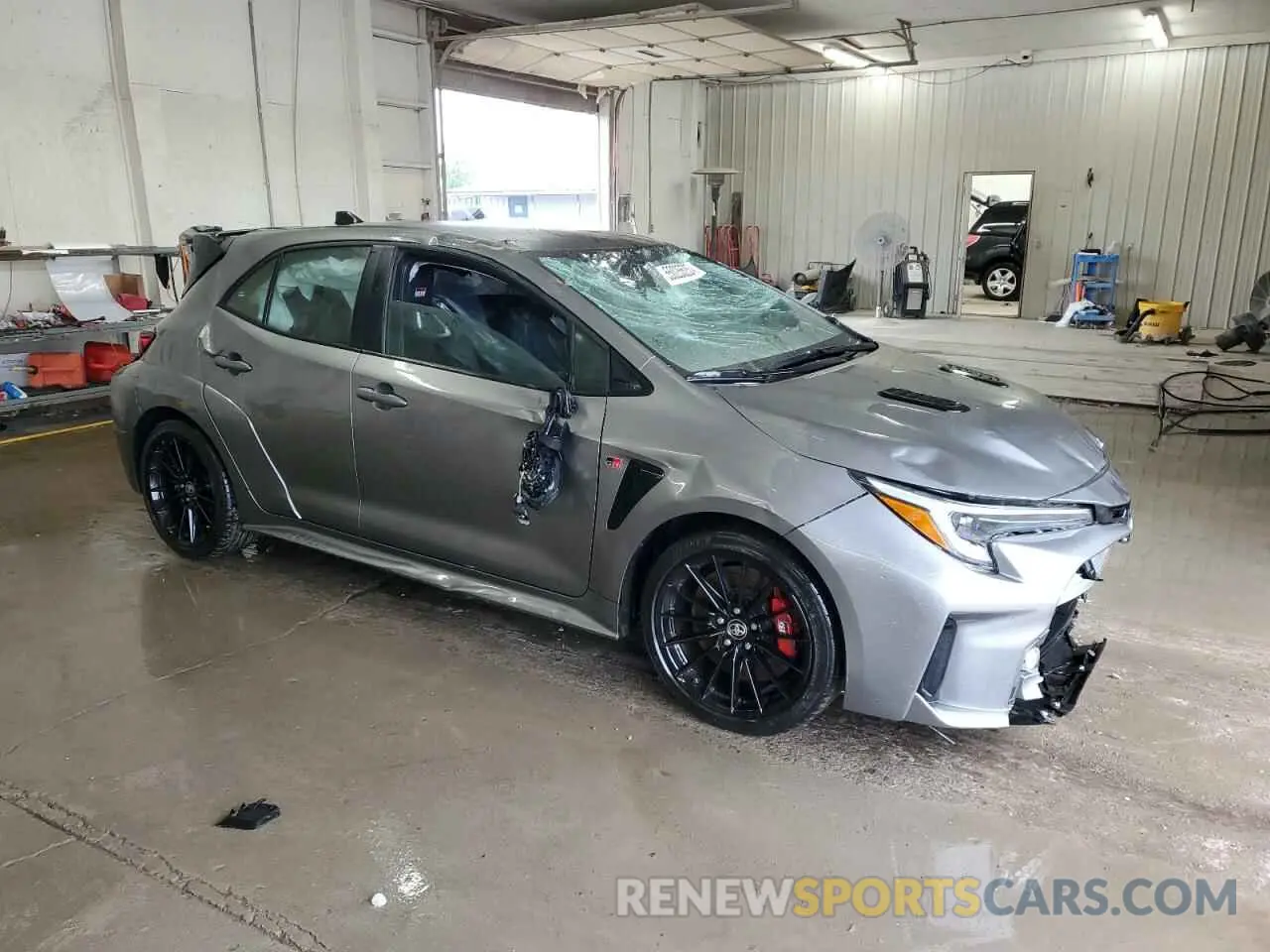 4 fotografías del automóvil dañado JTNABAAE3PA003912 TOYOTA GR COROLLA 2023