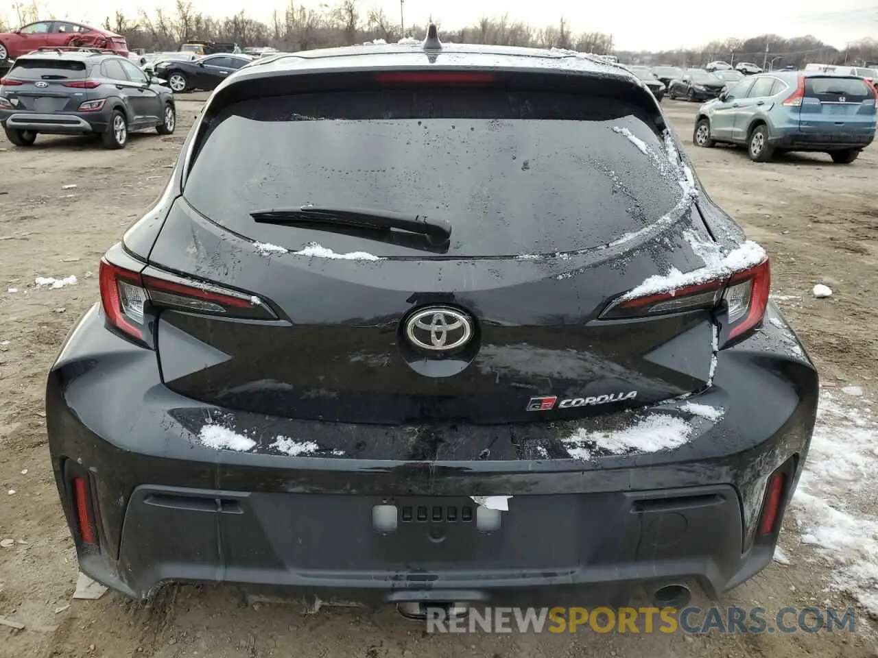 6 fotografías del automóvil dañado JTNABAAE6PA006156 TOYOTA GR COROLLA 2023