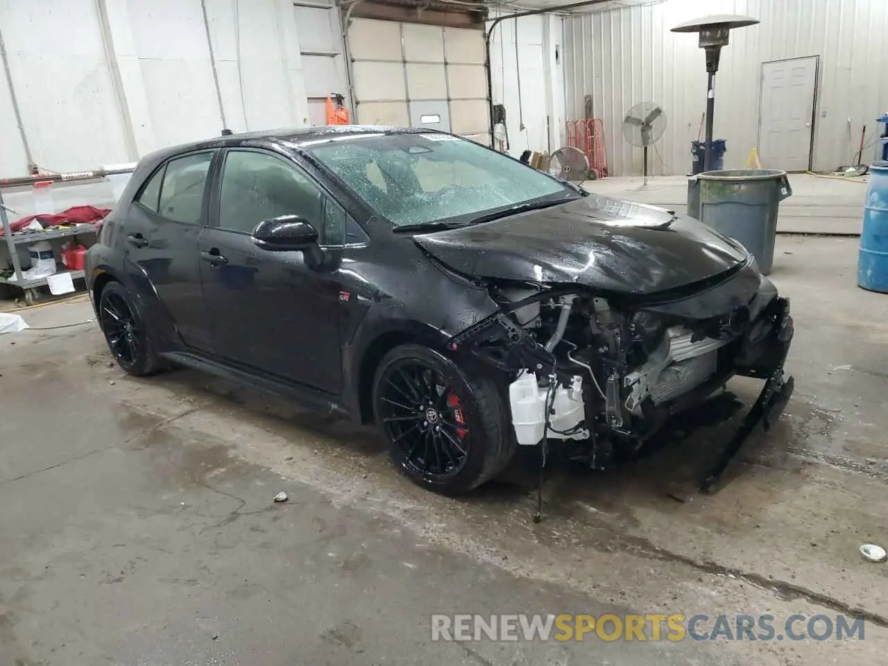 4 fotografías del automóvil dañado JTNABAAE7PA001421 TOYOTA GR COROLLA 2023